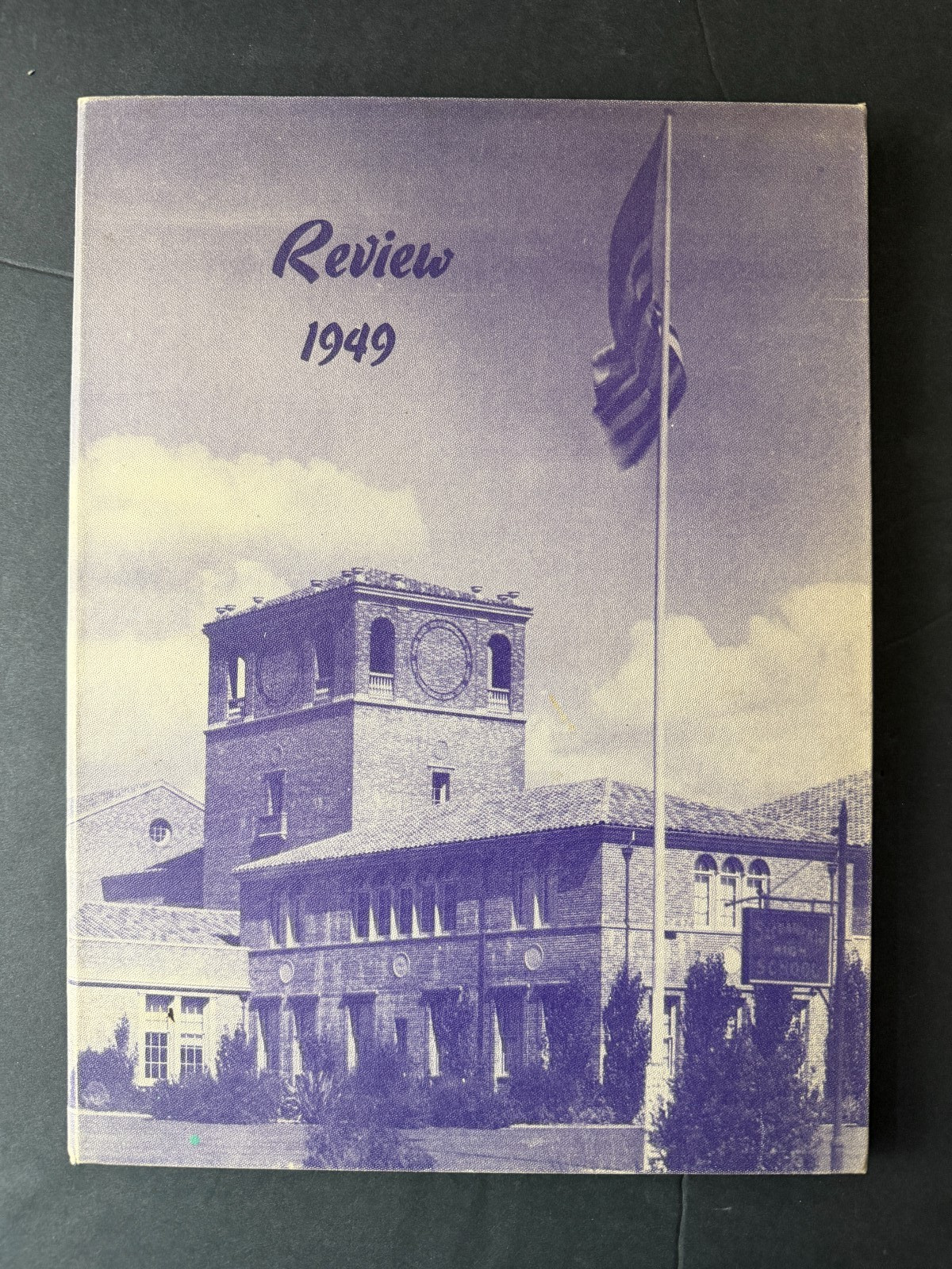1949 Review School Yearbook Sacramento California Vintage Historical Book