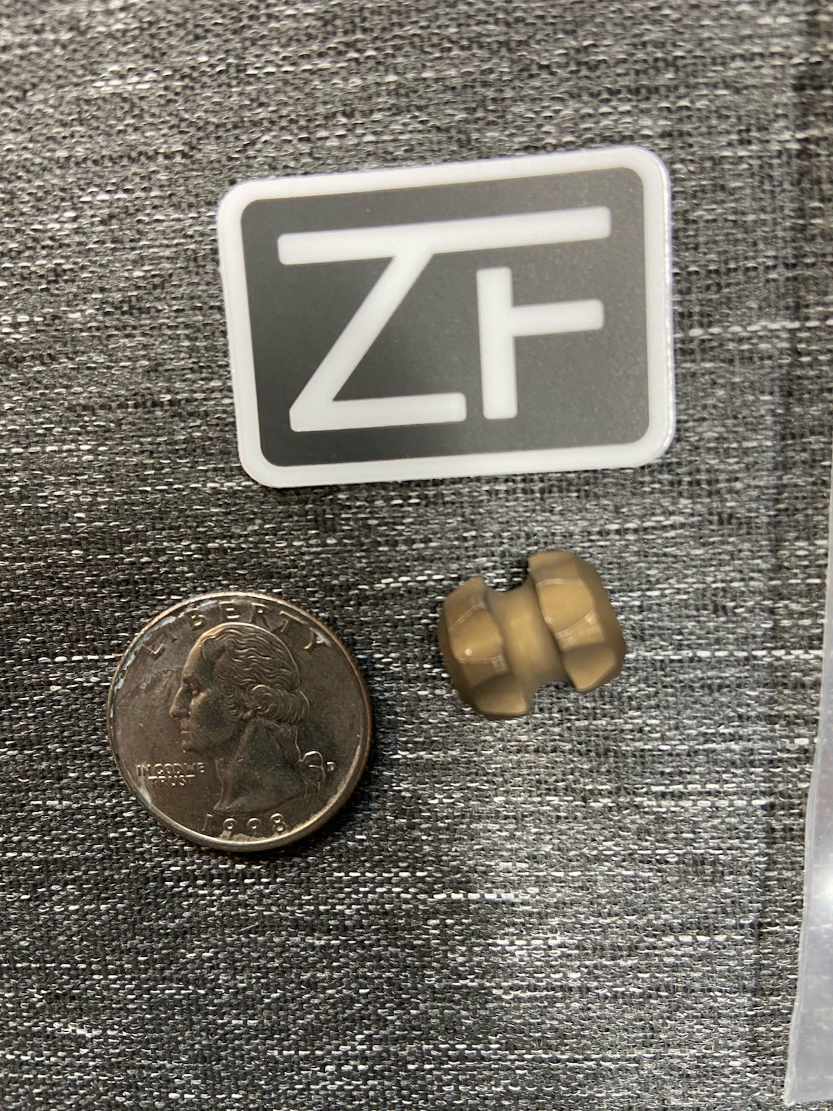 Zero Feud Space Egg V2 Bead Bronze Rough wash Titanium