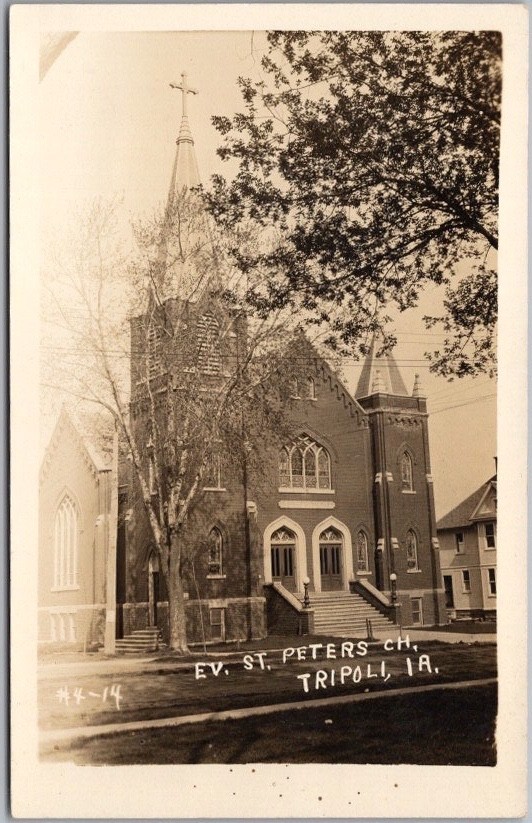c1910s TRIPOLI, Iowa Real Photo RPPC Postcard \