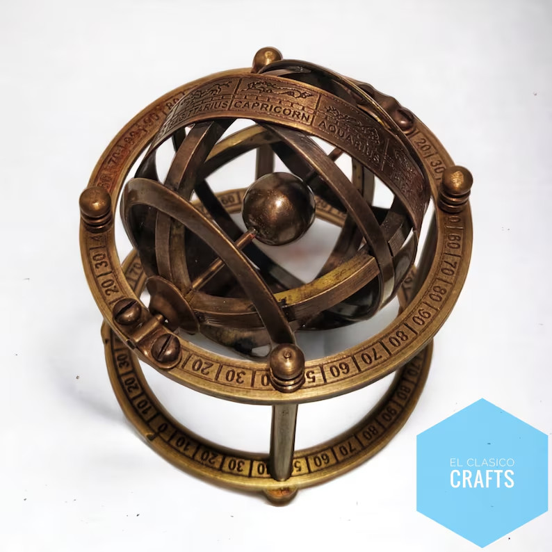 Nautical Brass Authentic Armillary Astrolabe Globe with Zodiac Sphere Ideal Gift Nautical Brass Authentic Armillary Astrolabe Globe with Zodiac Sphere Ideal Gift