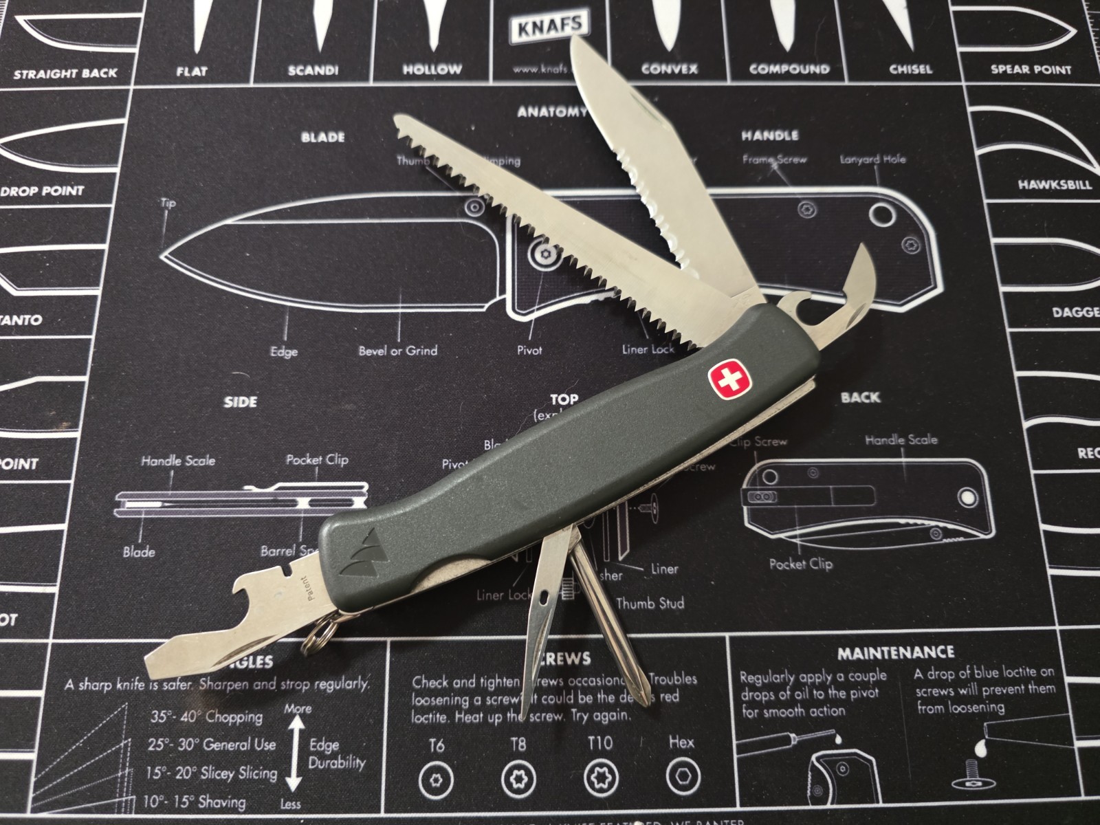 Wenger Ranger 106 Serrated Mountaineer Slide Lock Swiss Army Knife 120mm