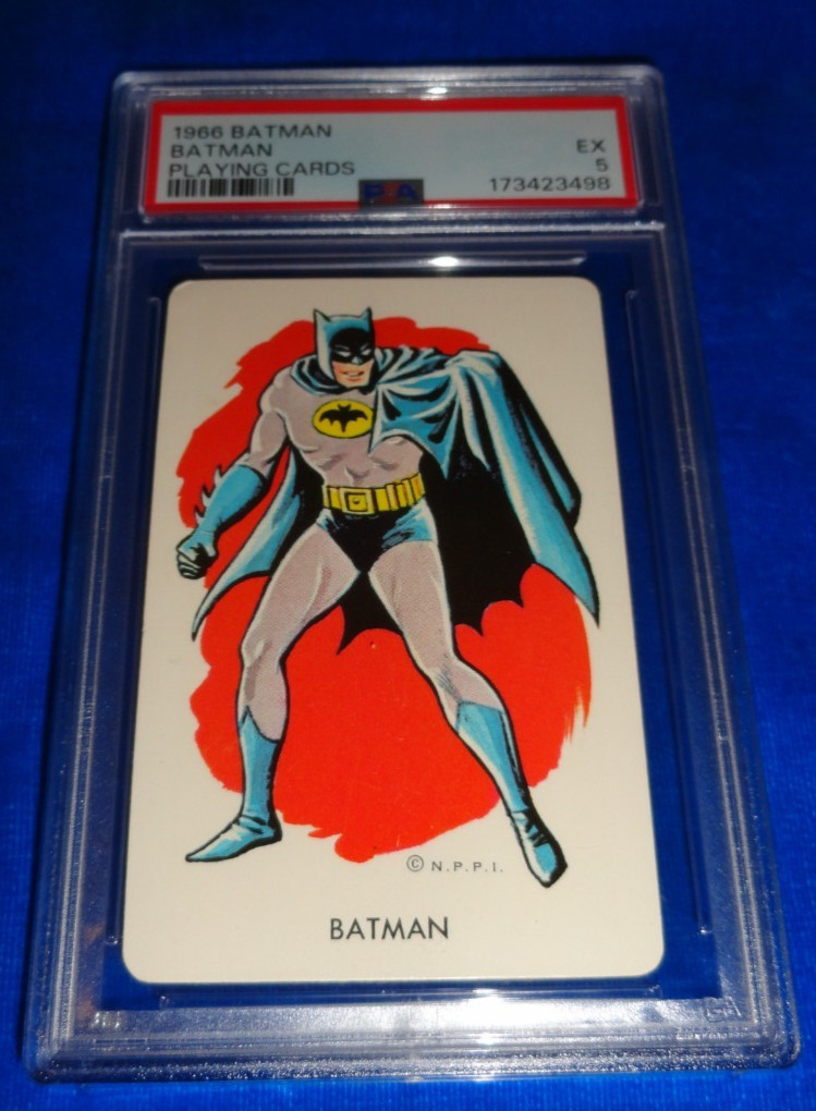 Vintage 1966 BATMAN Batman Playing Cards NPPI Rookie PSA 5 EX LOW POP