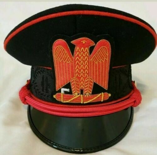 WW2 Italian Duce of Fascism Fascist Military General Officers Visor Hat Cap WW2 Italian Duce of Fascism Fascist Military General Officers Visor Hat Cap