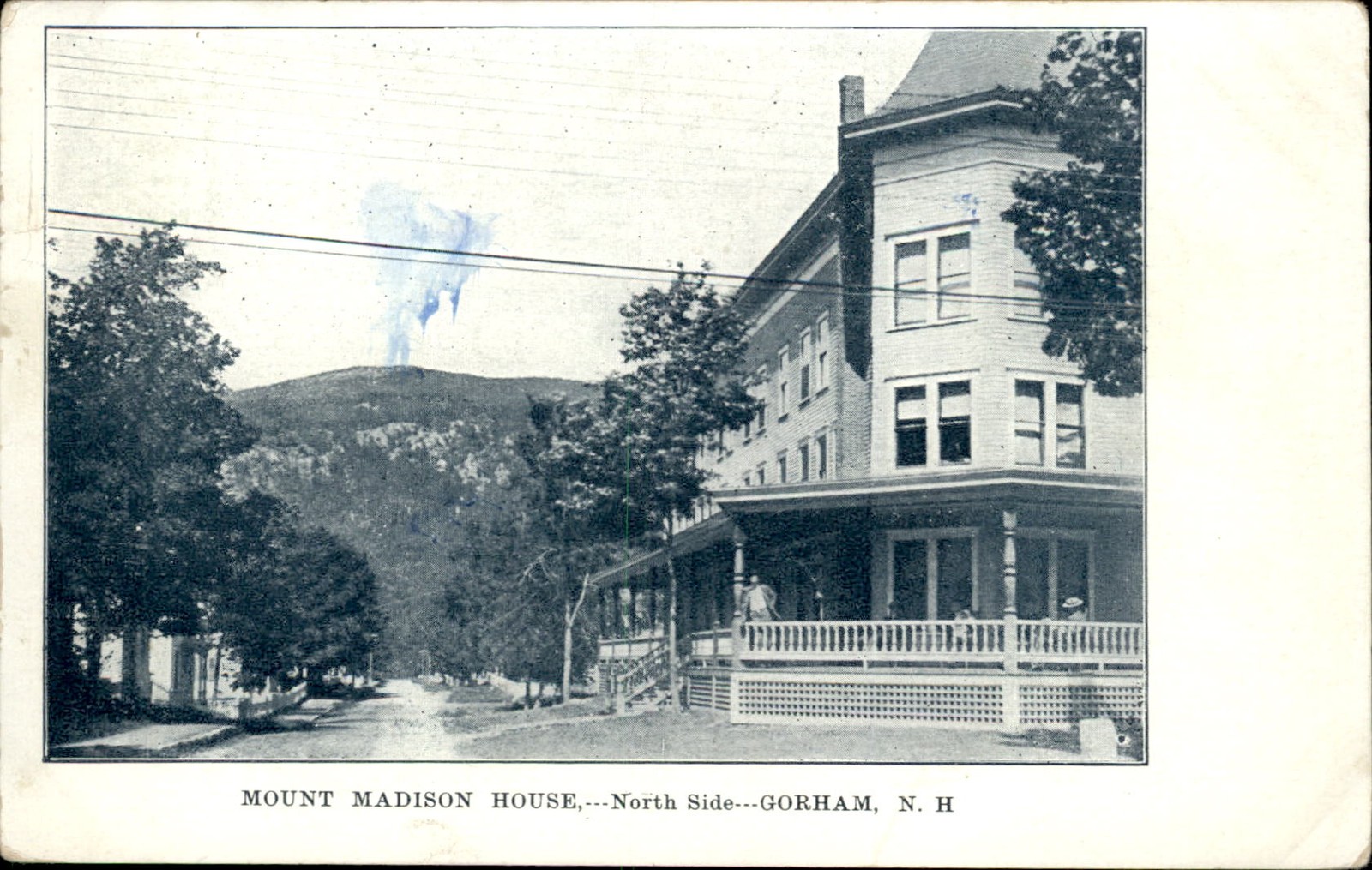 Gorham NH Mount Madison House North Side c1900s-10s Vintage Postcard