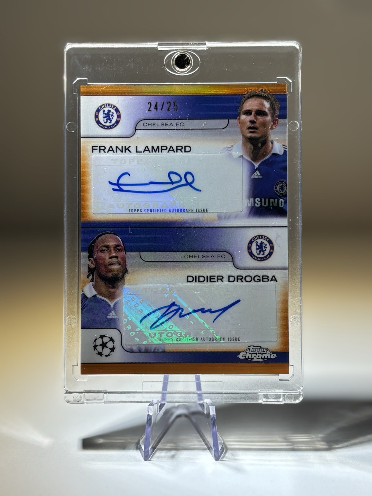 Topps Chrome 24/25 - Lampard & Drogba - /25 Double Autograph - Chelsea