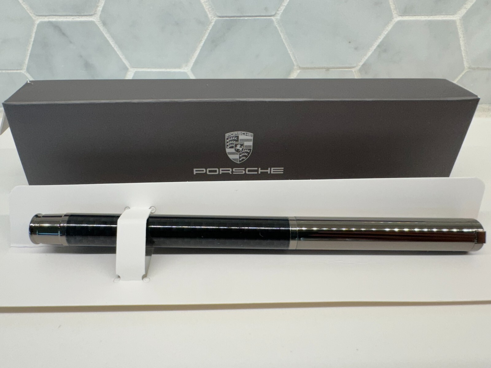 OEM Official Porsche 911 Launch Ballpoint Pen Carbon Fiber From Stuttgart