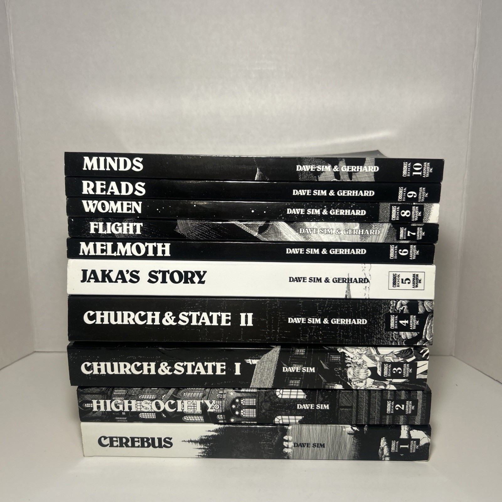 Cerebus TPB Lot Vol. 1-10 lot Dave Sim Gerhard Phone Book Graphic Novel Cerebus TPB Lot Vol. 1-10 lot Dave Sim Gerhard Phone Book Graphic Novel