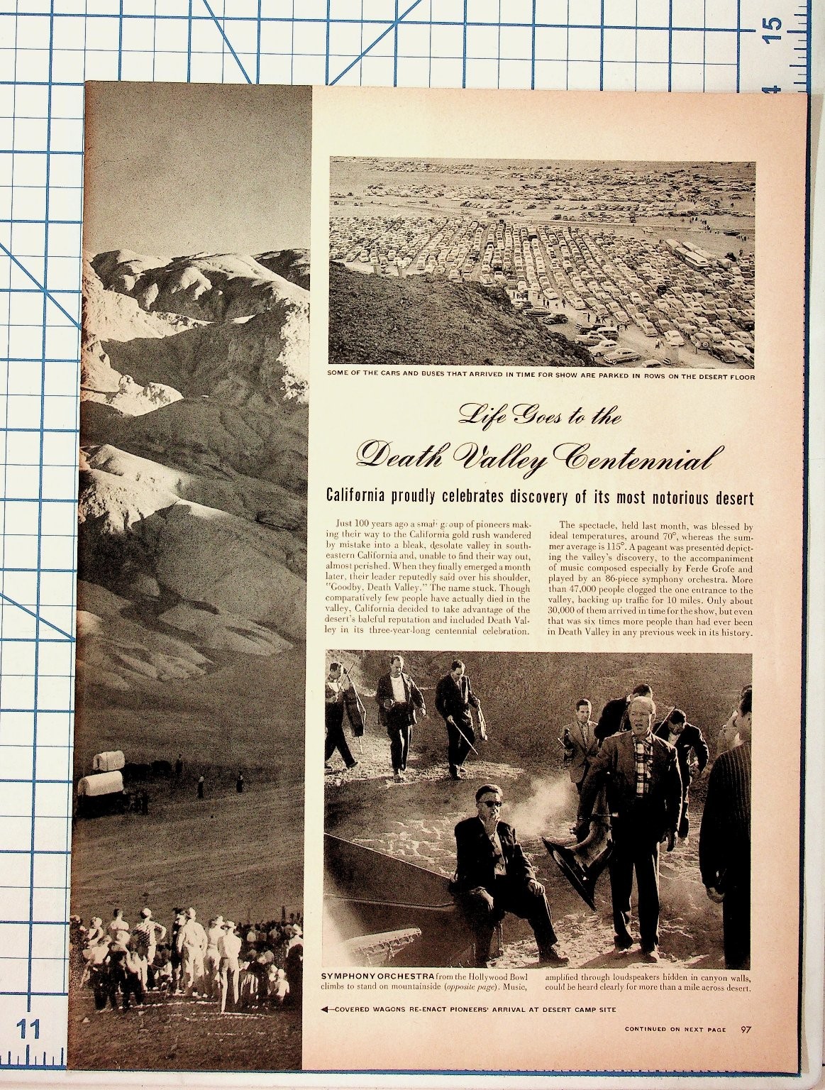 Death Valley Centennial Magazine Feature 1949 California Desert History Ephemera Death Valley Centennial Magazine Feature 1949 California Desert History Ephemera