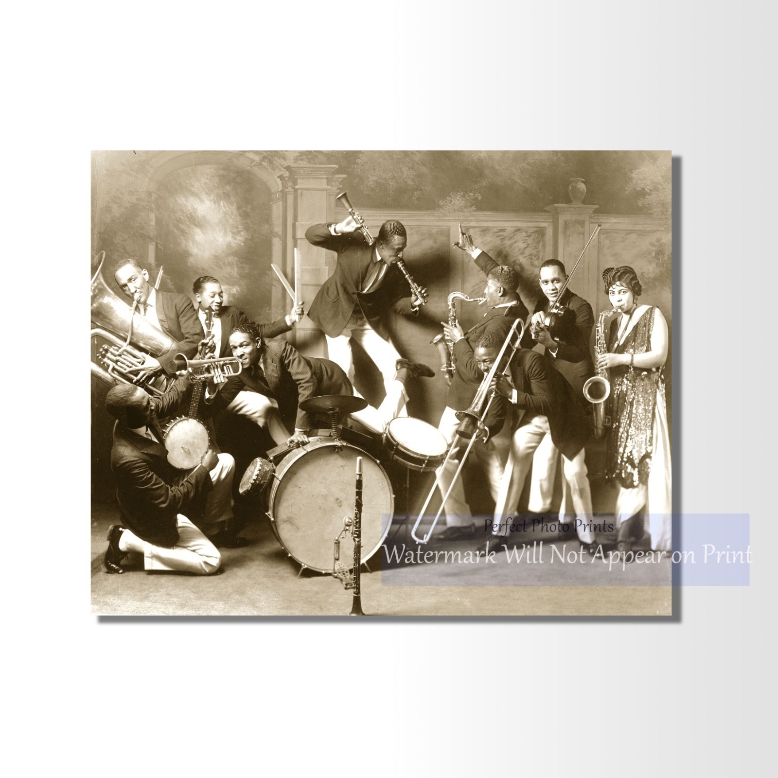 Vintage Cotton Club Band Photo Print 1920s Harlem Jazz Giclee Fine Art Print Vintage Cotton Club Band Photo Print 1920s Harlem Jazz Giclee Fine Art Print
