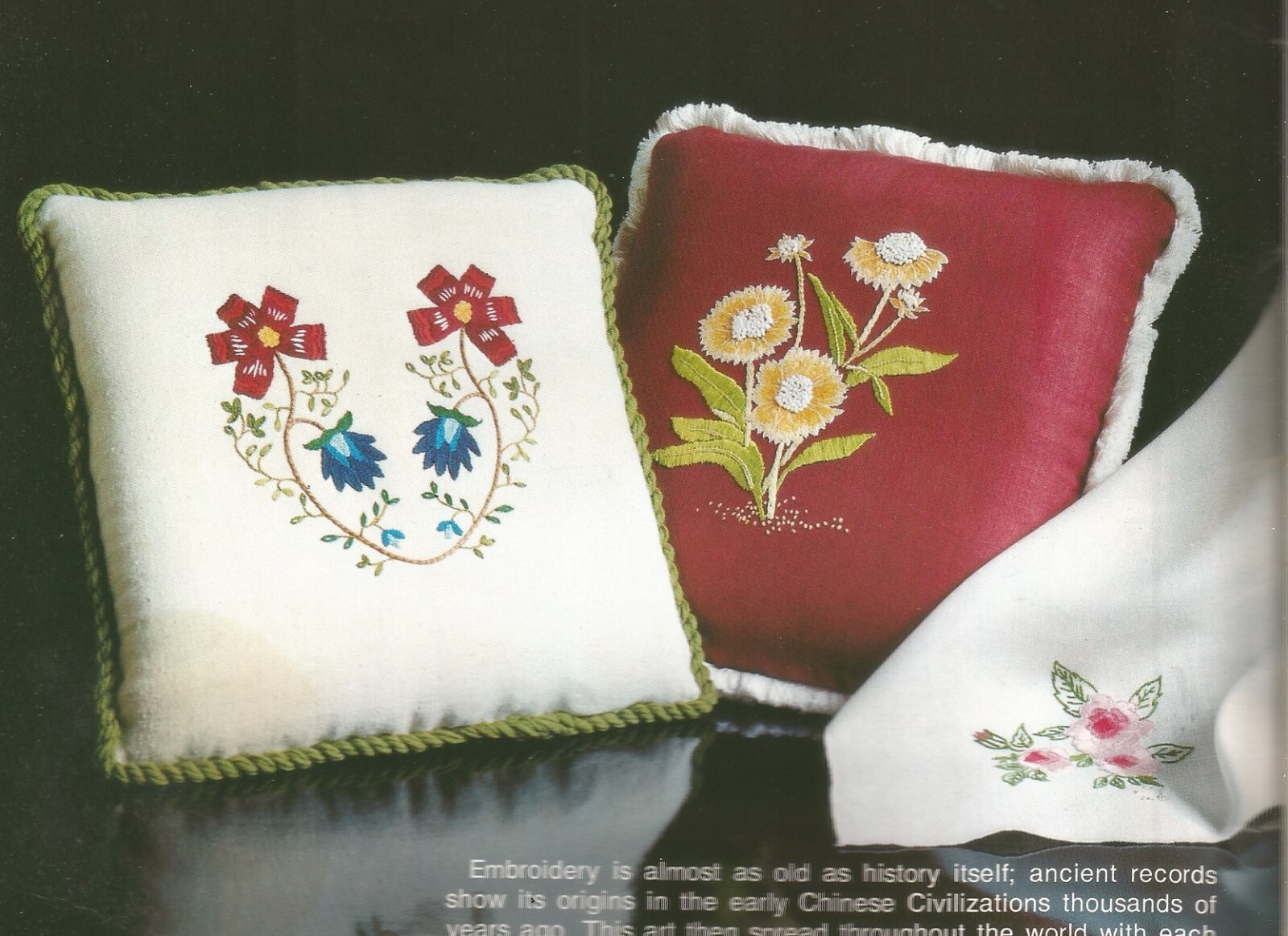 Embroidery How To Book 12 pages Transfers Beginners Instruction Guide Vtg J63 Embroidery How To Book 12 pages Transfers Beginners Instruction Guide Vtg J63