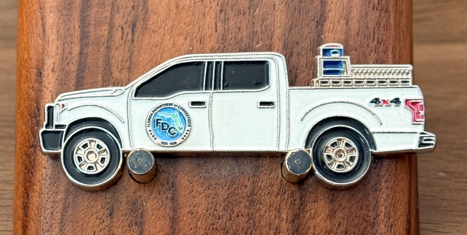 FDC Florida Corrections Pickup Truck Shaped Challenge Coin  M#24