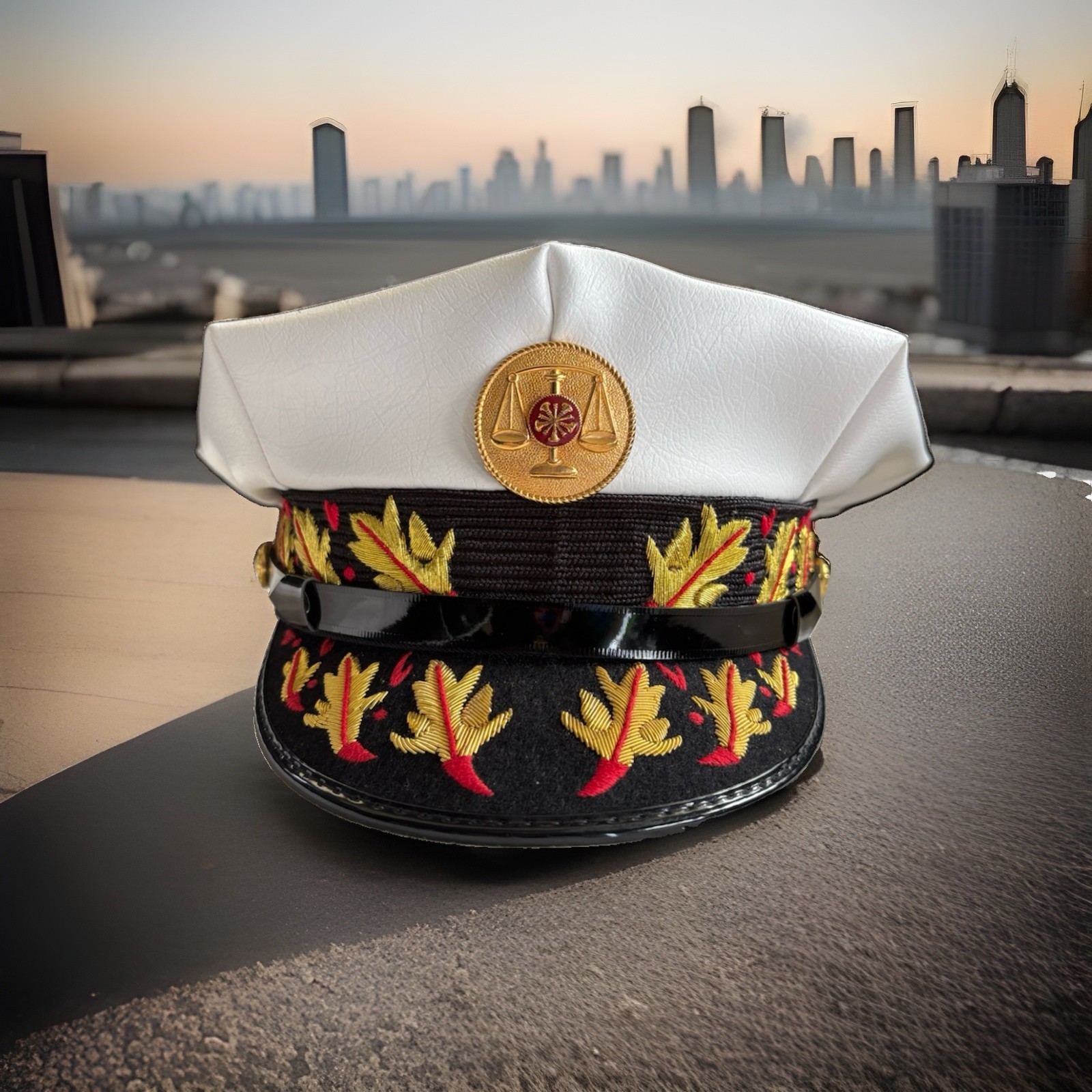 Vintage Fire Commissioners Chief Officers Firemen’s Uniform Dress Visor Hat Cap Vintage Fire Commissioners Chief Officers Firemen’s Uniform Dress Visor Hat Cap