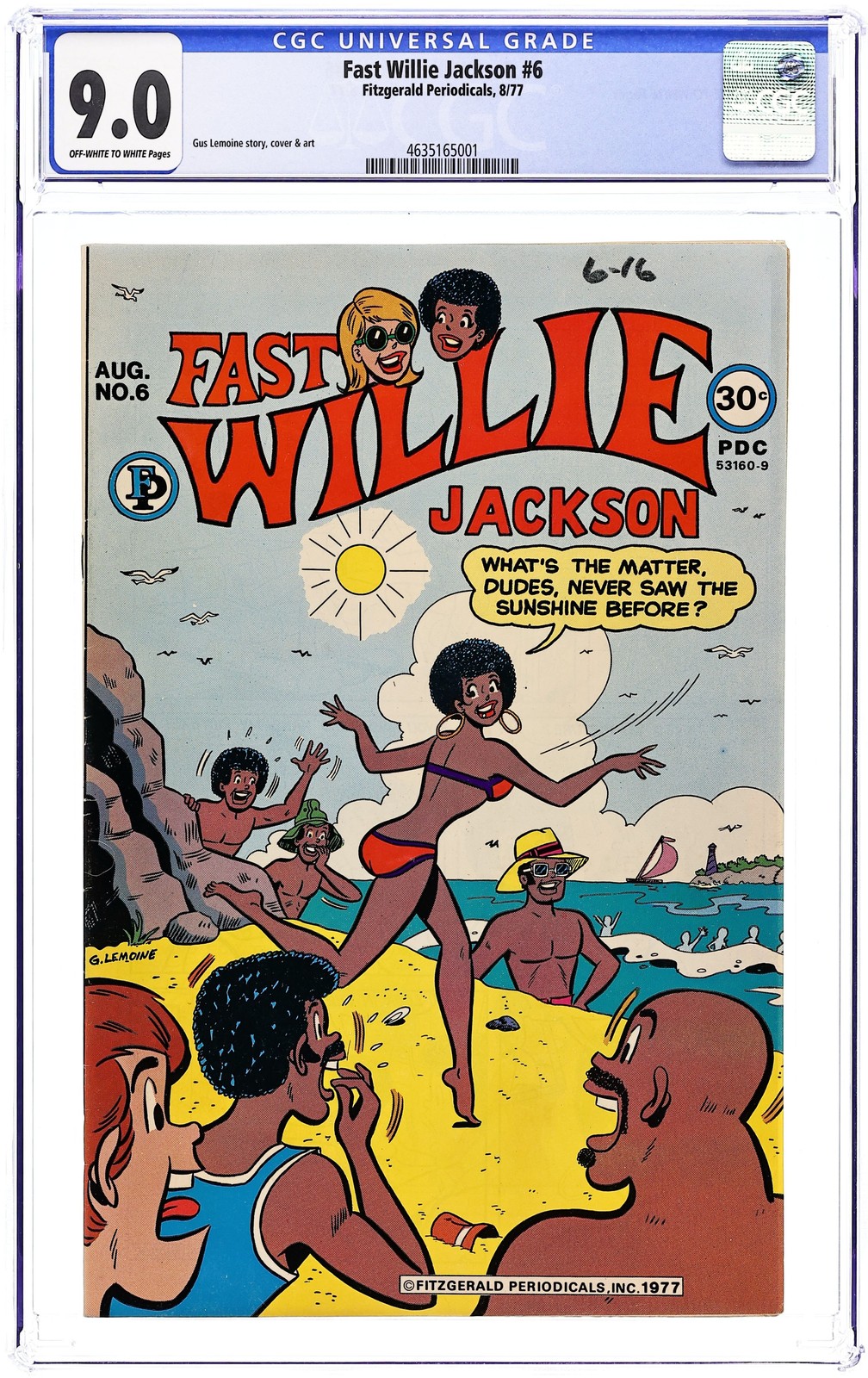 Fast Willie Jackson #6 CGC 9.0 1977 4635165001