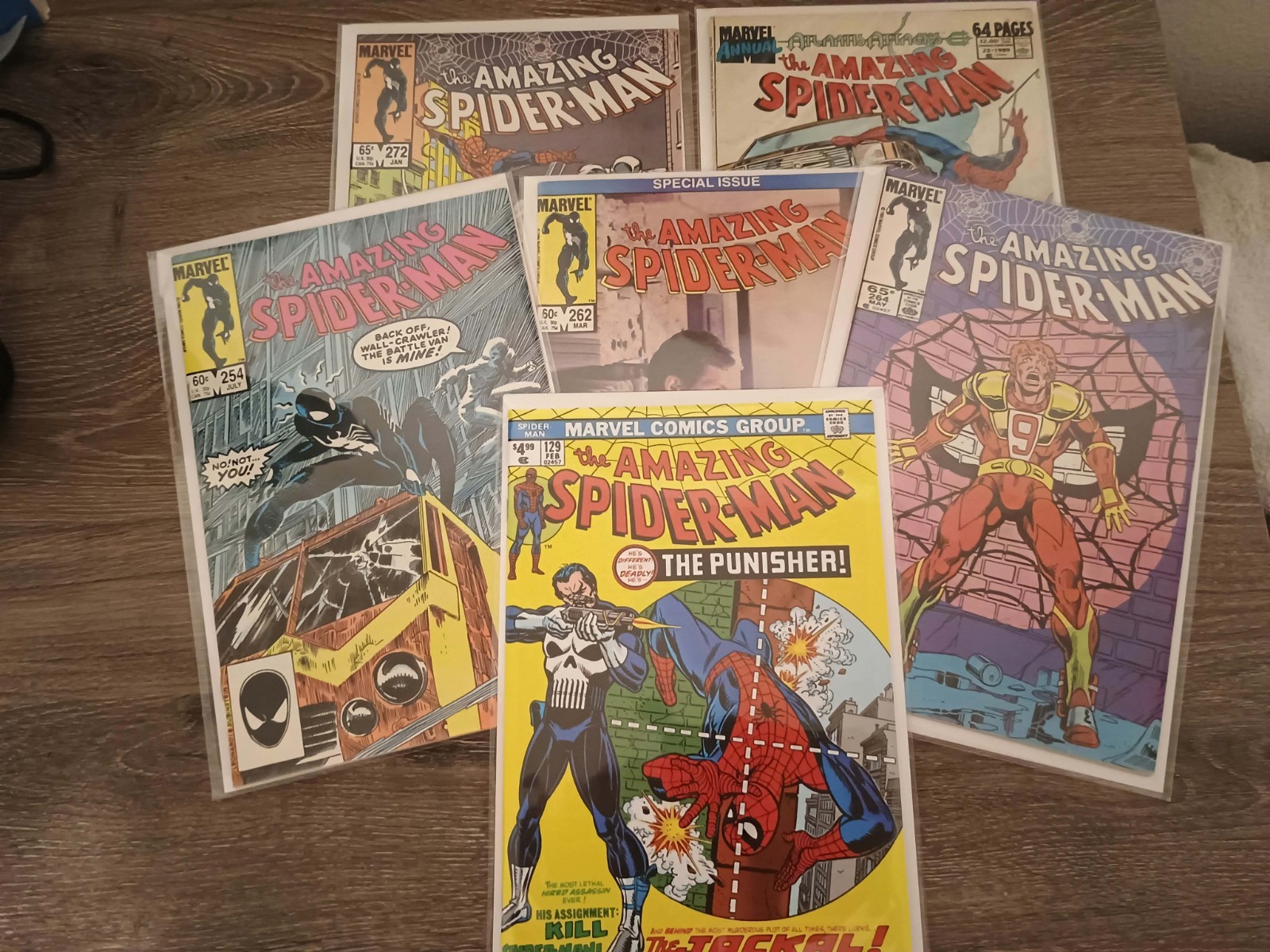 Vintage Bronze & Copper Age Marvel Comics Lot: The Amazing Spider-Man + Keys