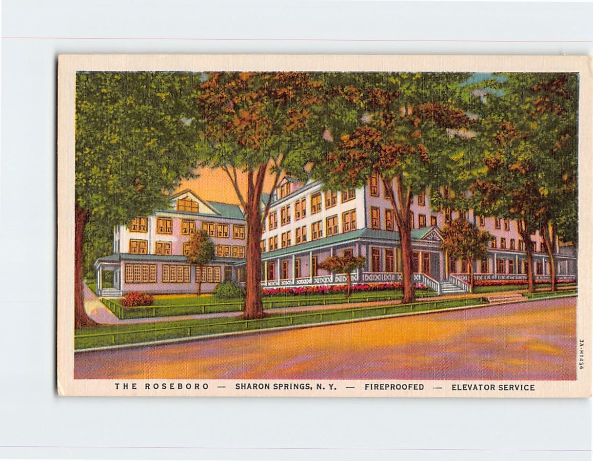 Postcard The Hotel Roseboro Sharon Springs NY USA