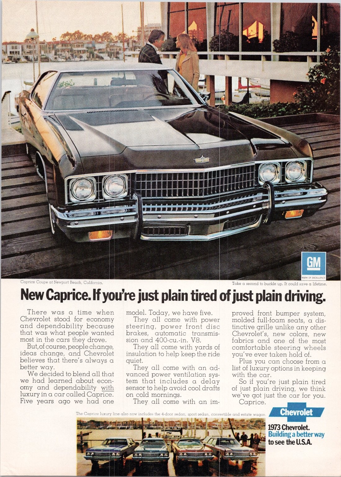 Chevrolet 1973 Caprice Coupe Print Ad Vintage Auto Advertising Chevrolet 1973 Caprice Coupe Print Ad Vintage Auto Advertising