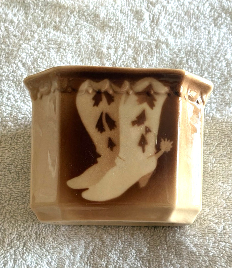 Vintage 1953 Syracuse China Cowboy Boots Sugar Bowl/catchall Econo Rim Western Vintage 1953 Syracuse China Cowboy Boots Sugar Bowl/catchall Econo Rim Western