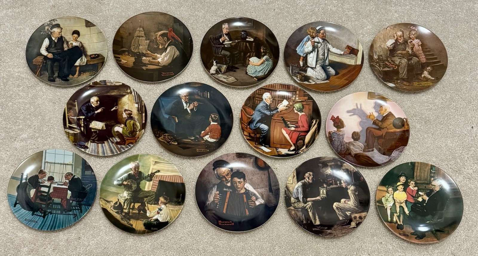 Lot of 14 Norman Rockwell Society Heritage Collection ***EXCELLENT CONDITION*** Lot of 14 Norman Rockwell Society Heritage Collection ***EXCELLENT CONDITION***
