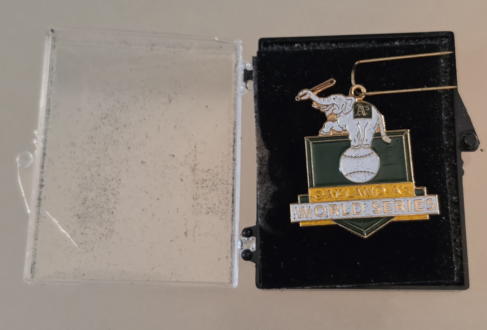 1989 Oakland A's World Series Press Pin Charm Version SF Giants Battle ofthe Bay 1989 Oakland A's World Series Press Pin Charm Version SF Giants Battle ofthe Bay