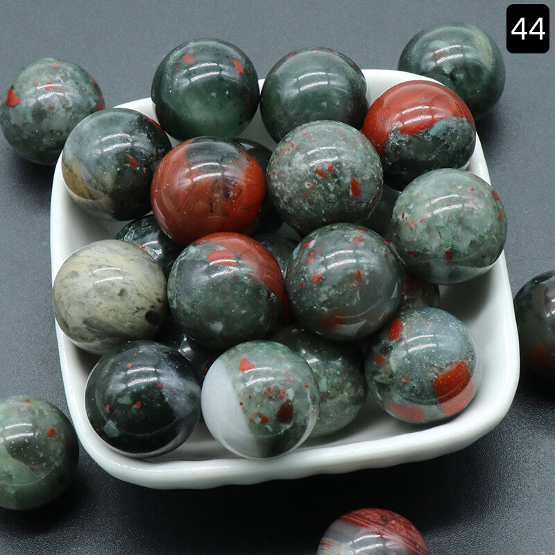 20MM Natural Crystal Sphere Round Ball Gemstone Healing Globe Chakra Palm Stone