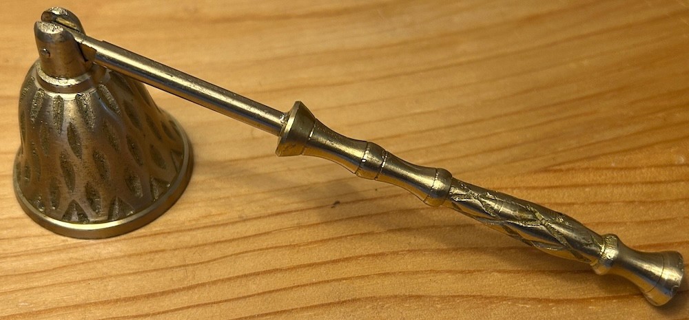 Renaissance Hammered Brass Biedermann & Sons Candle Snuffer
