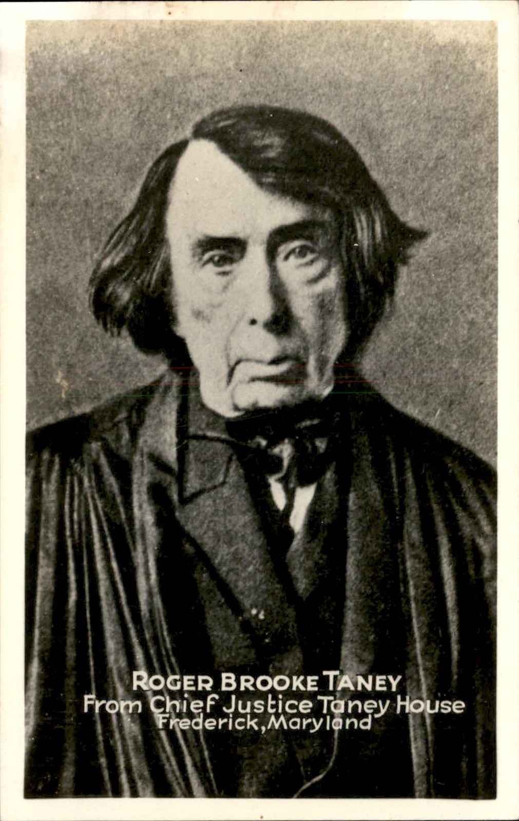 Roger Brooke Taney portrait c1950s-60s Real Photo Vintage Postcard