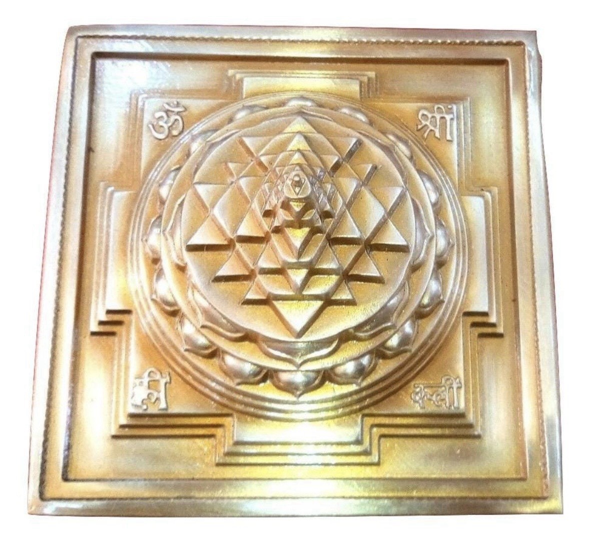 Shree Yantra Maha Meru In Solid Panchdhatu – 4.5 inches