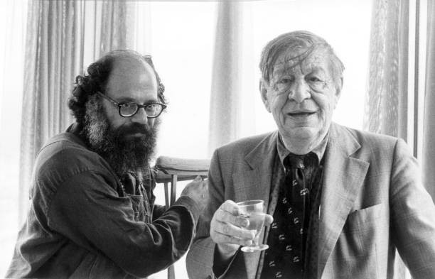 American poet Allen Ginsberg Anglo American poet playwright W H Au- Old Photo American poet Allen Ginsberg Anglo American poet playwright W H Au- Old Photo