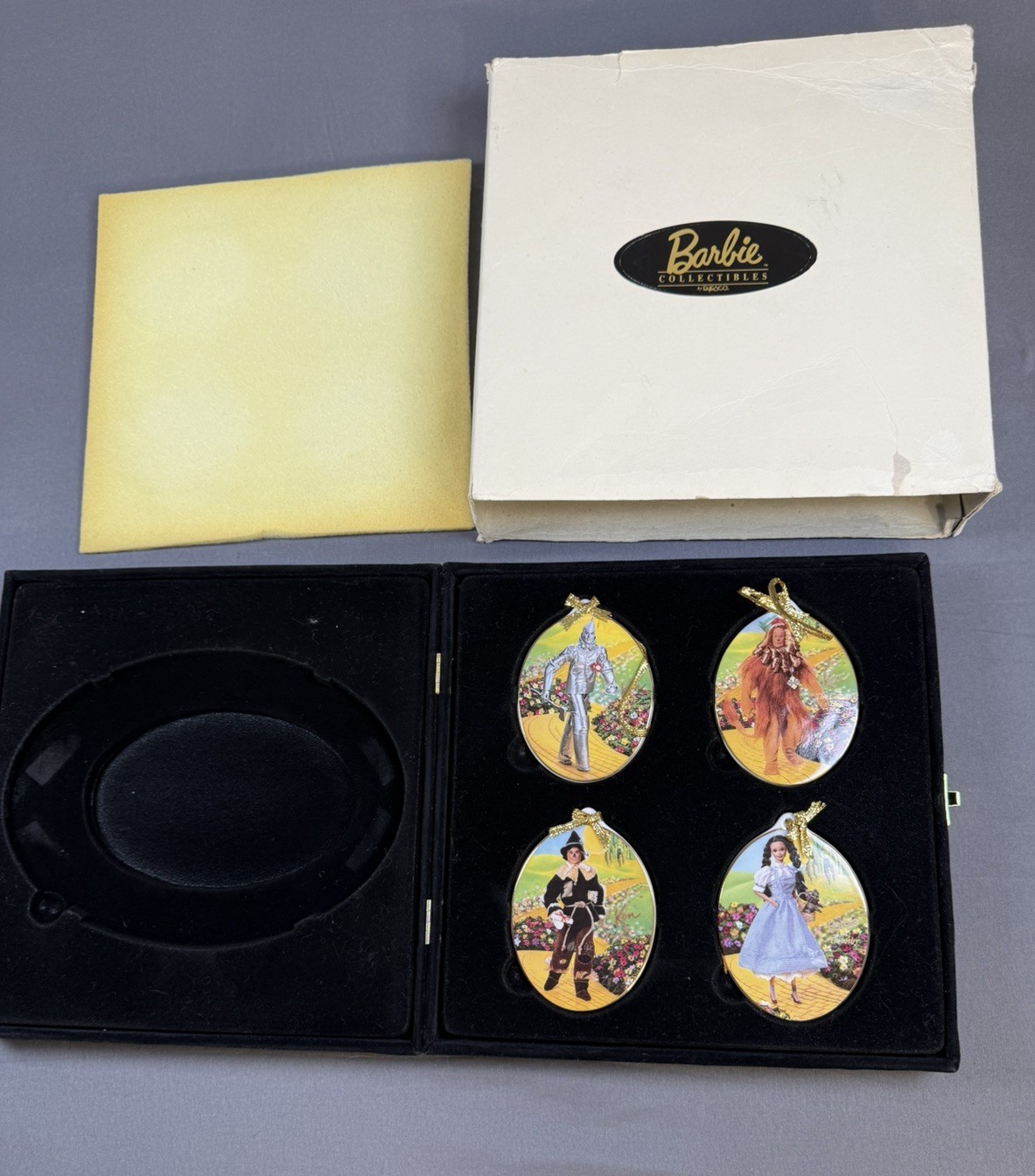 1997 Enesco LE Plate Barbie Ken as The Wizard of Oz Ornaments Set Missing Plate 1997 Enesco LE Plate Barbie Ken as The Wizard of Oz Ornaments Set Missing Plate