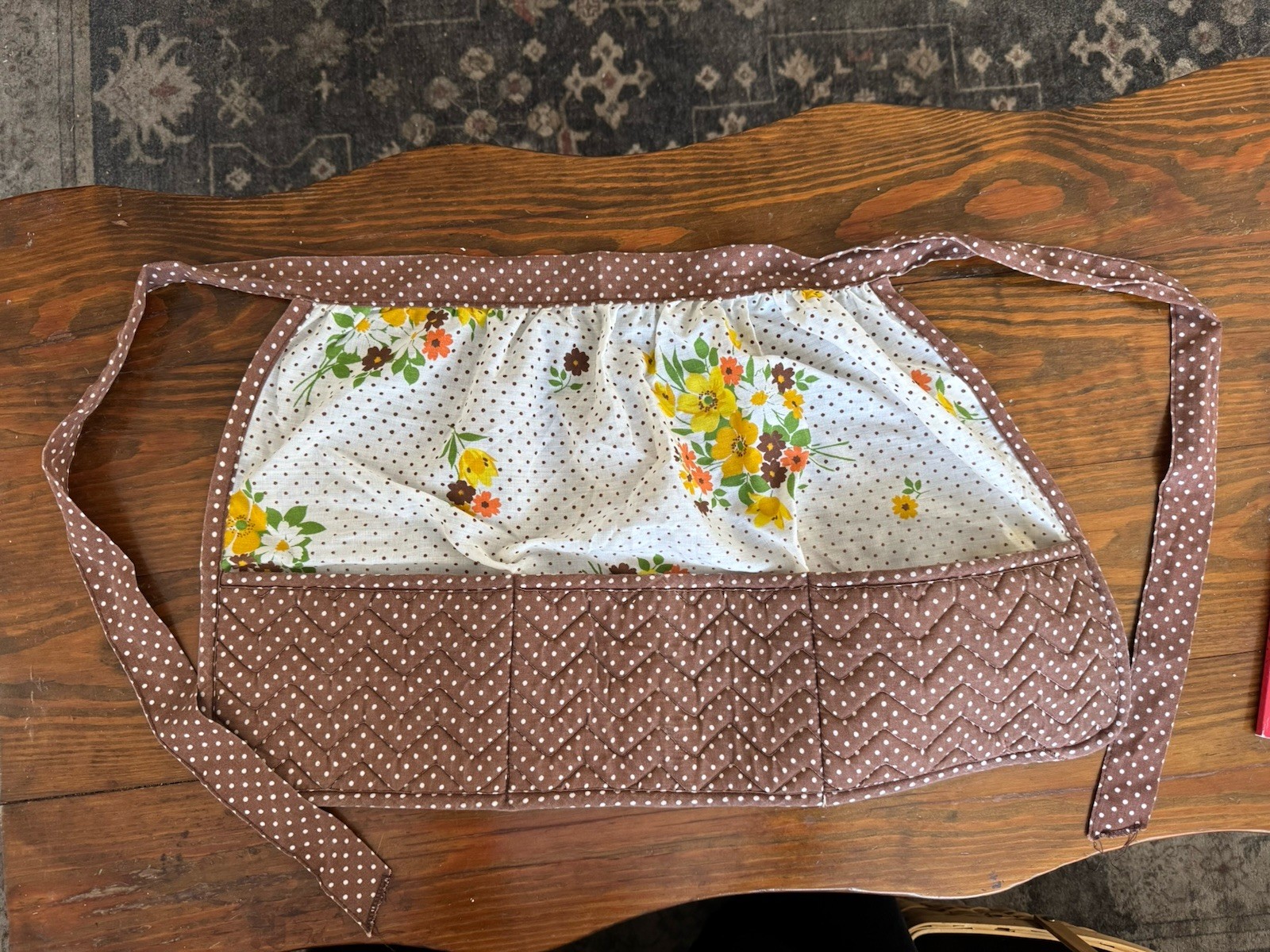 Vintage Floral Polka Dot Apron Vintage Floral Polka Dot Apron