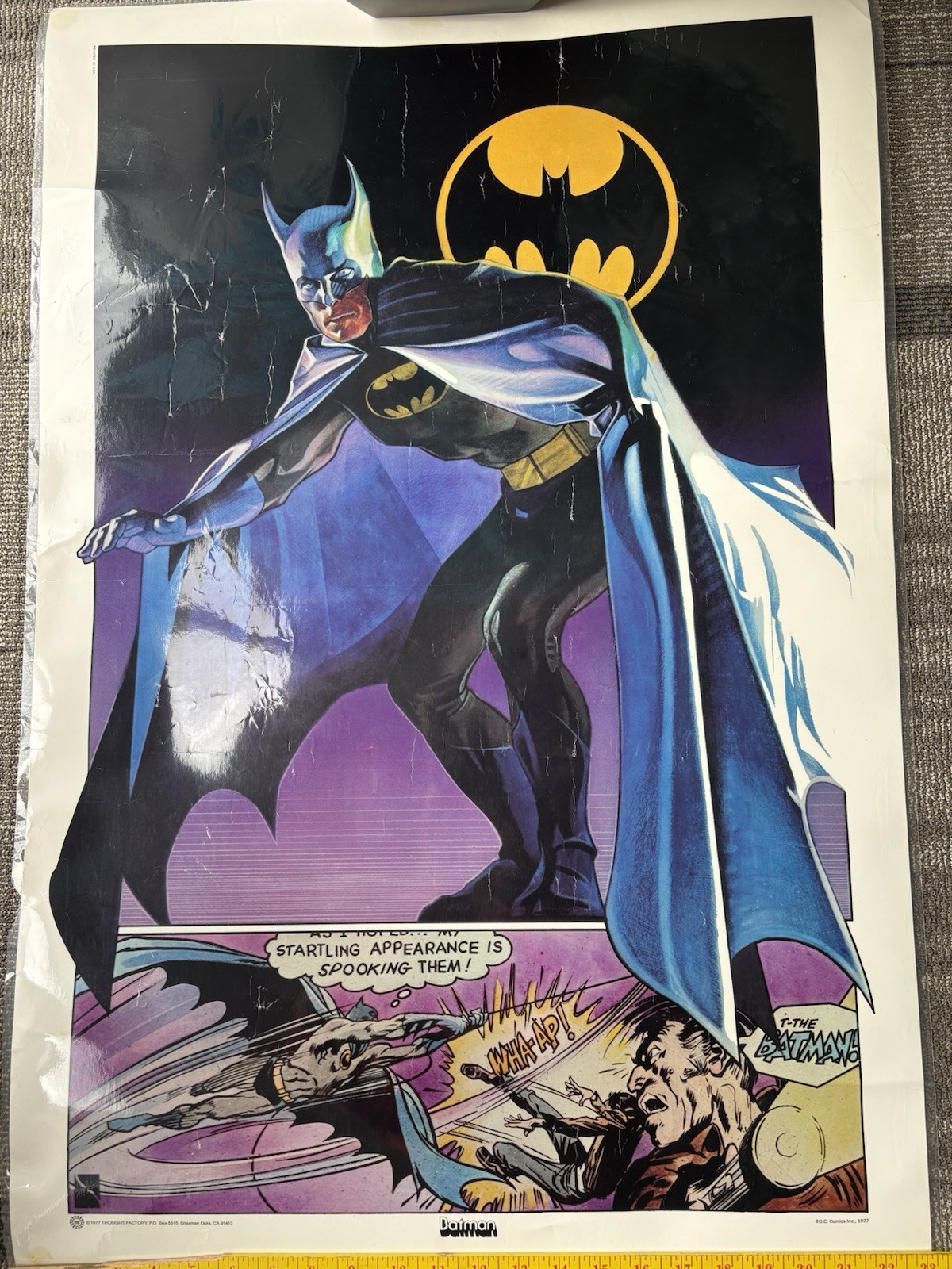 Original 1977 Batman Poster By Thought Factory. Original 1977 Batman Poster By Thought Factory.