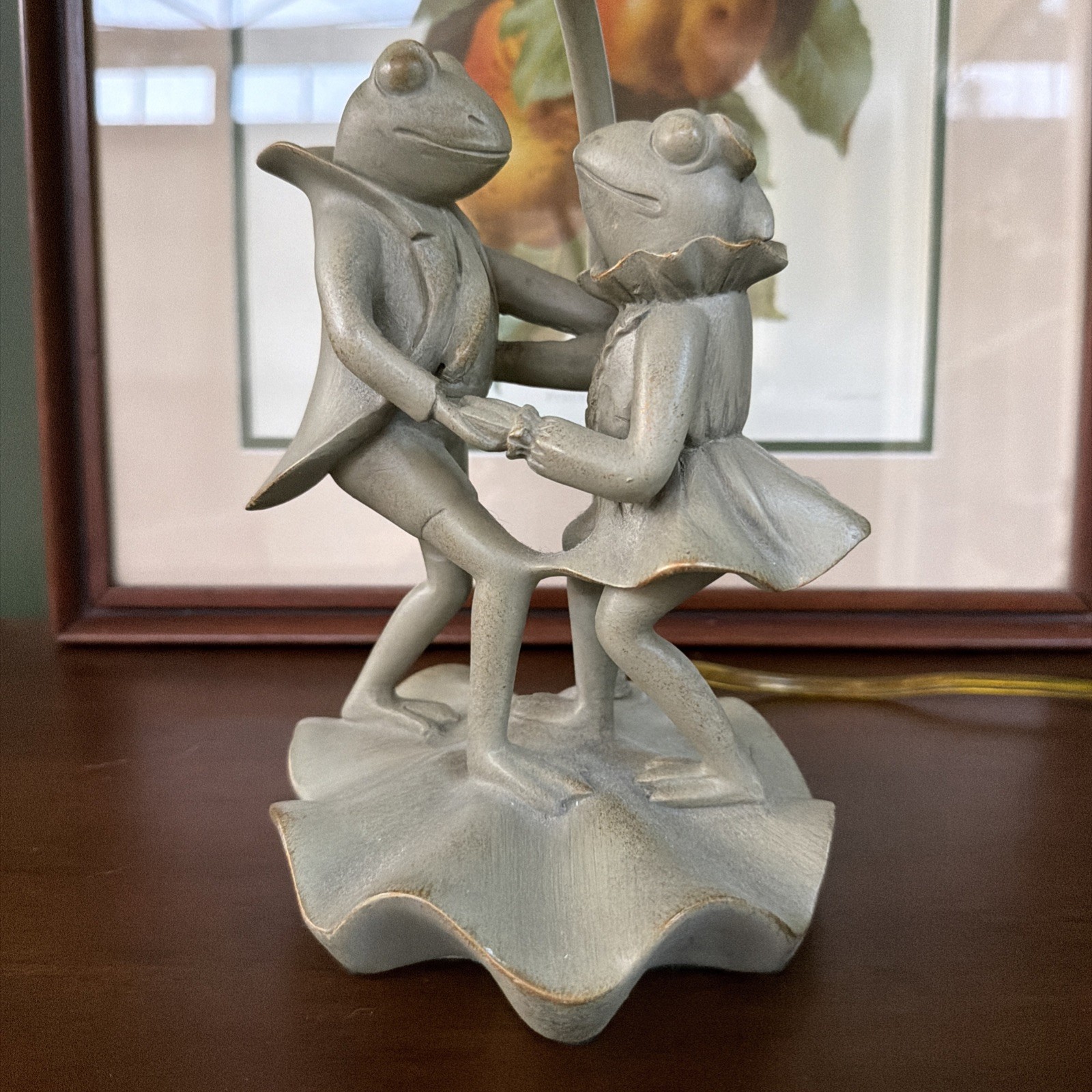 VTG 1999 Dancing Frog Couple Table Lamp - Y2K Era Whimsical Decor - Tested VTG 1999 Dancing Frog Couple Table Lamp - Y2K Era Whimsical Decor - Tested