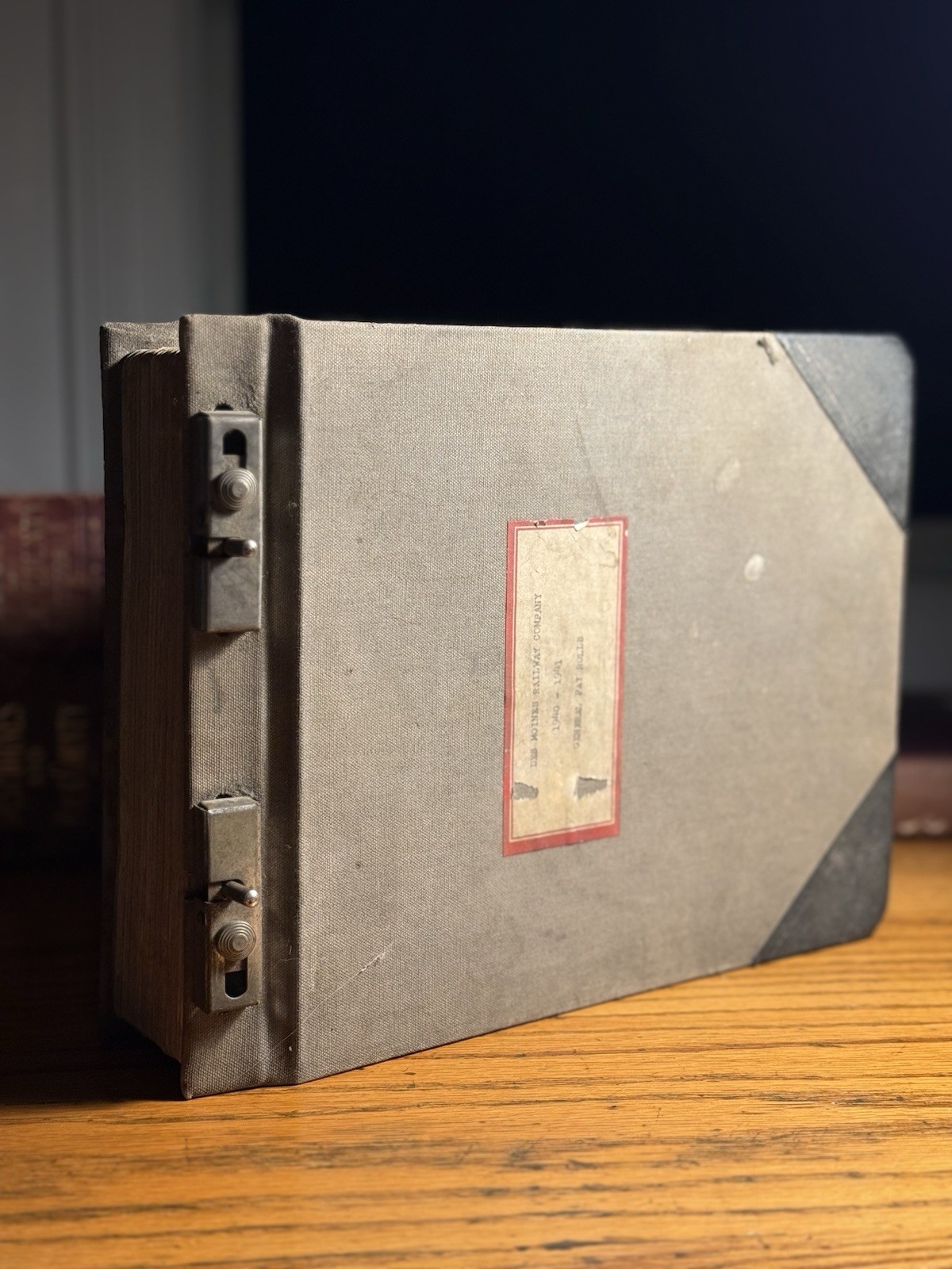 Des Moines Railway Company Payroll Ledger 1940 - 1941 Iowa Railway ledger Des Moines Railway Company Payroll Ledger 1940 - 1941 Iowa Railway ledger
