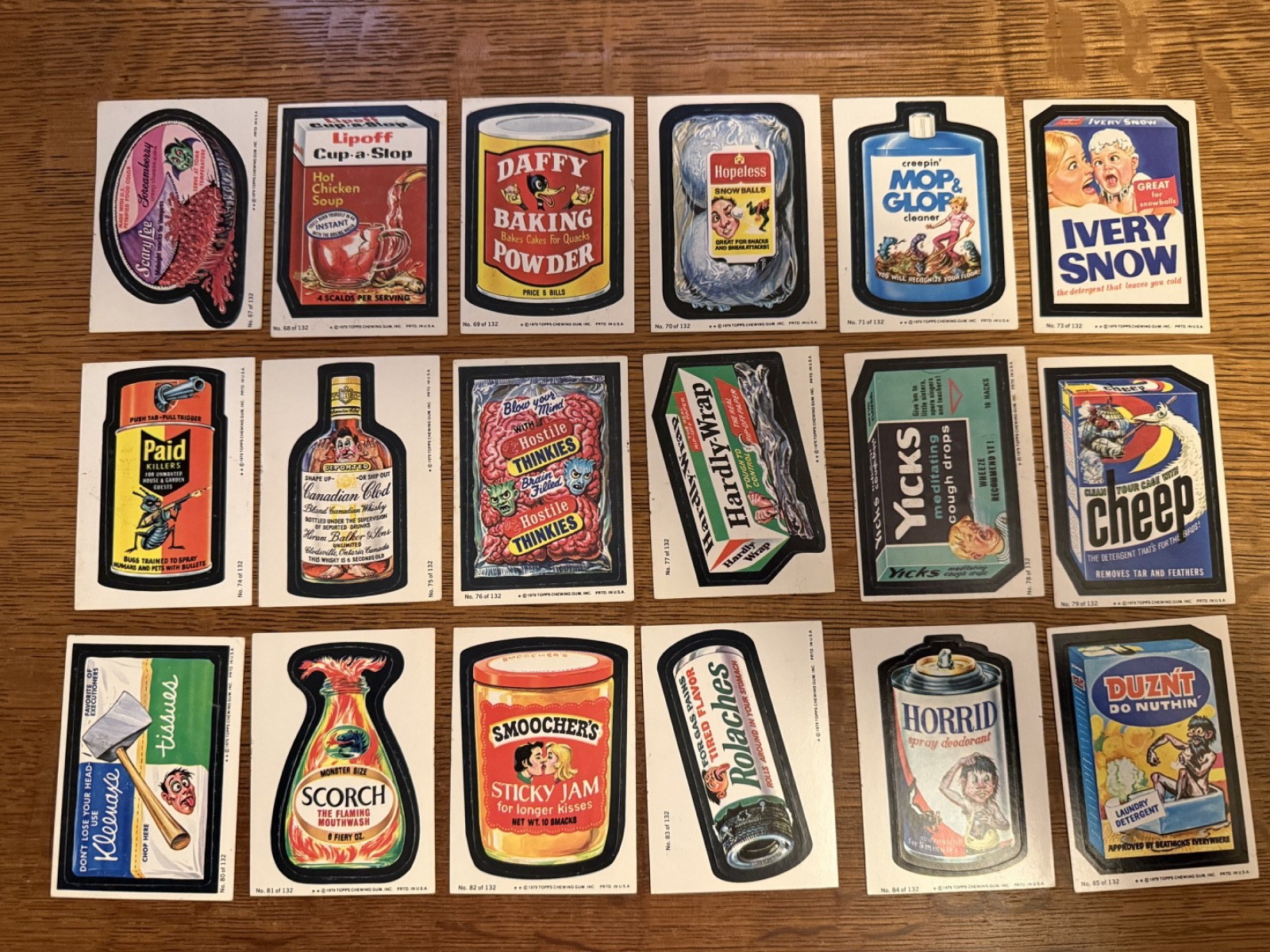 Vintage 1979-1980 Topps Wacky Packages Stickers - Lot Of 101 Different Stickers