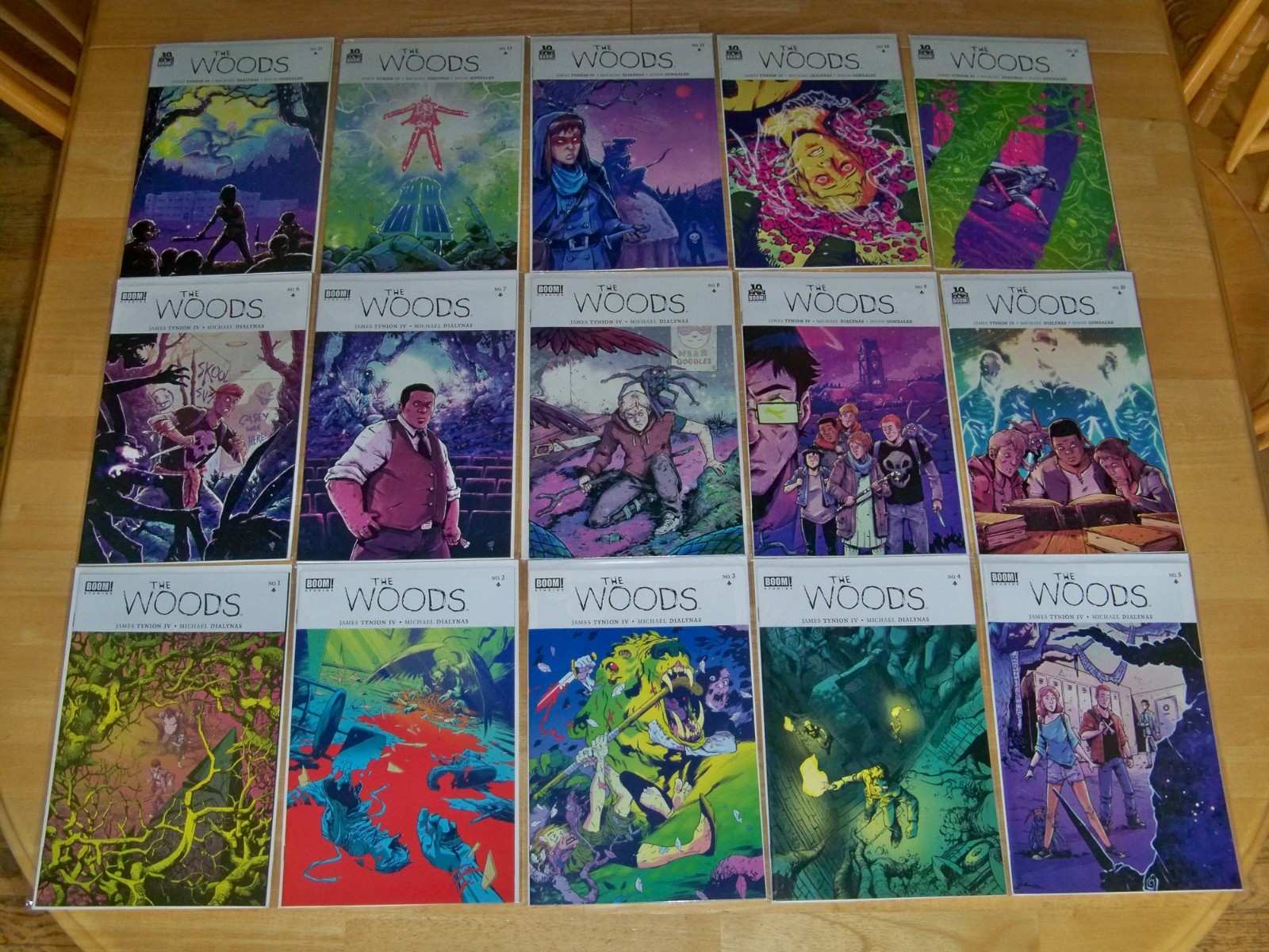 THE WOODS -- Boom Studios Horror Comics 1 2 3 4 5 6 7 8 9 10 11 12 13 14 15
