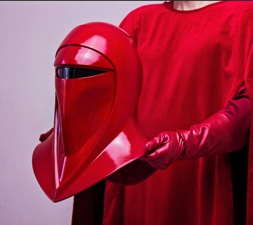 Star Wars Emperor\'s Royal Guard Helmet Prop Replica - Red Sci-Fi Cosplay Gift US