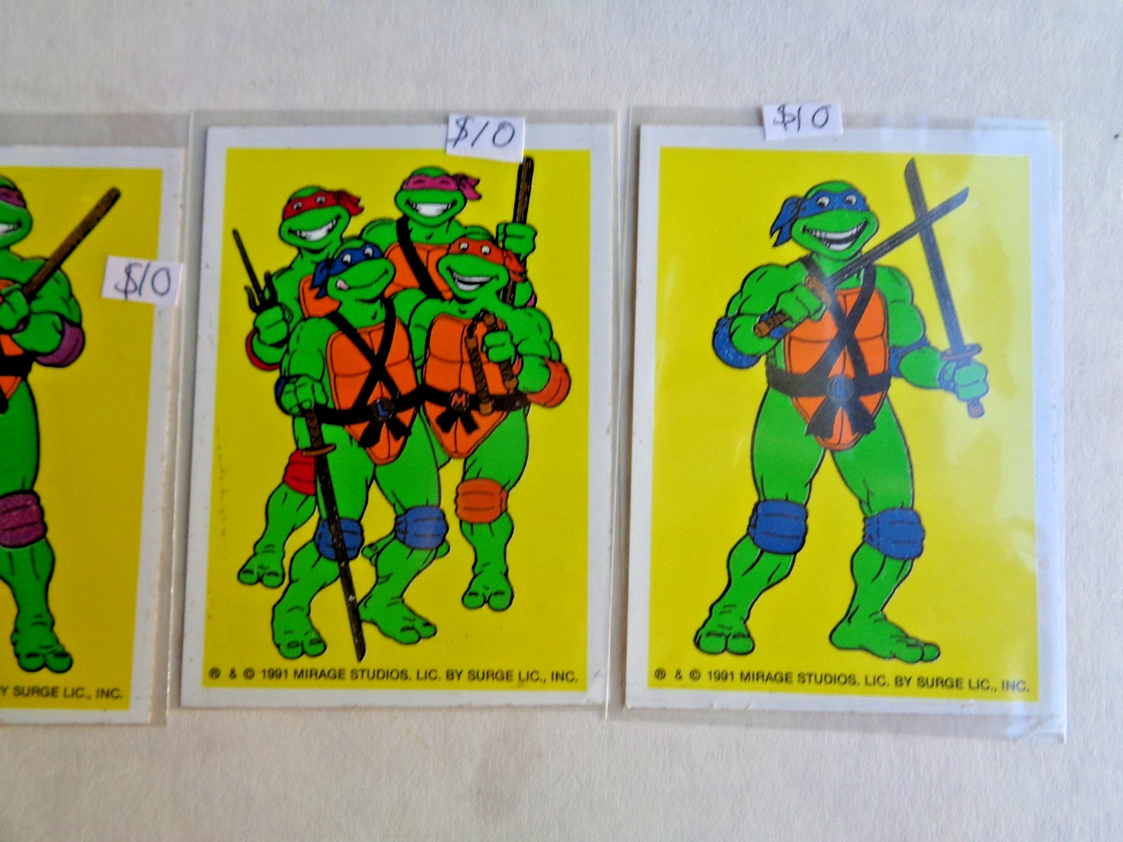 1991 TEENAGE MUTANT NINJA TURTLES HOSTESS STICKERS LOT OF 4 TMNT RARE TEAM PIC 1991 TEENAGE MUTANT NINJA TURTLES HOSTESS STICKERS LOT OF 4 TMNT RARE TEAM PIC