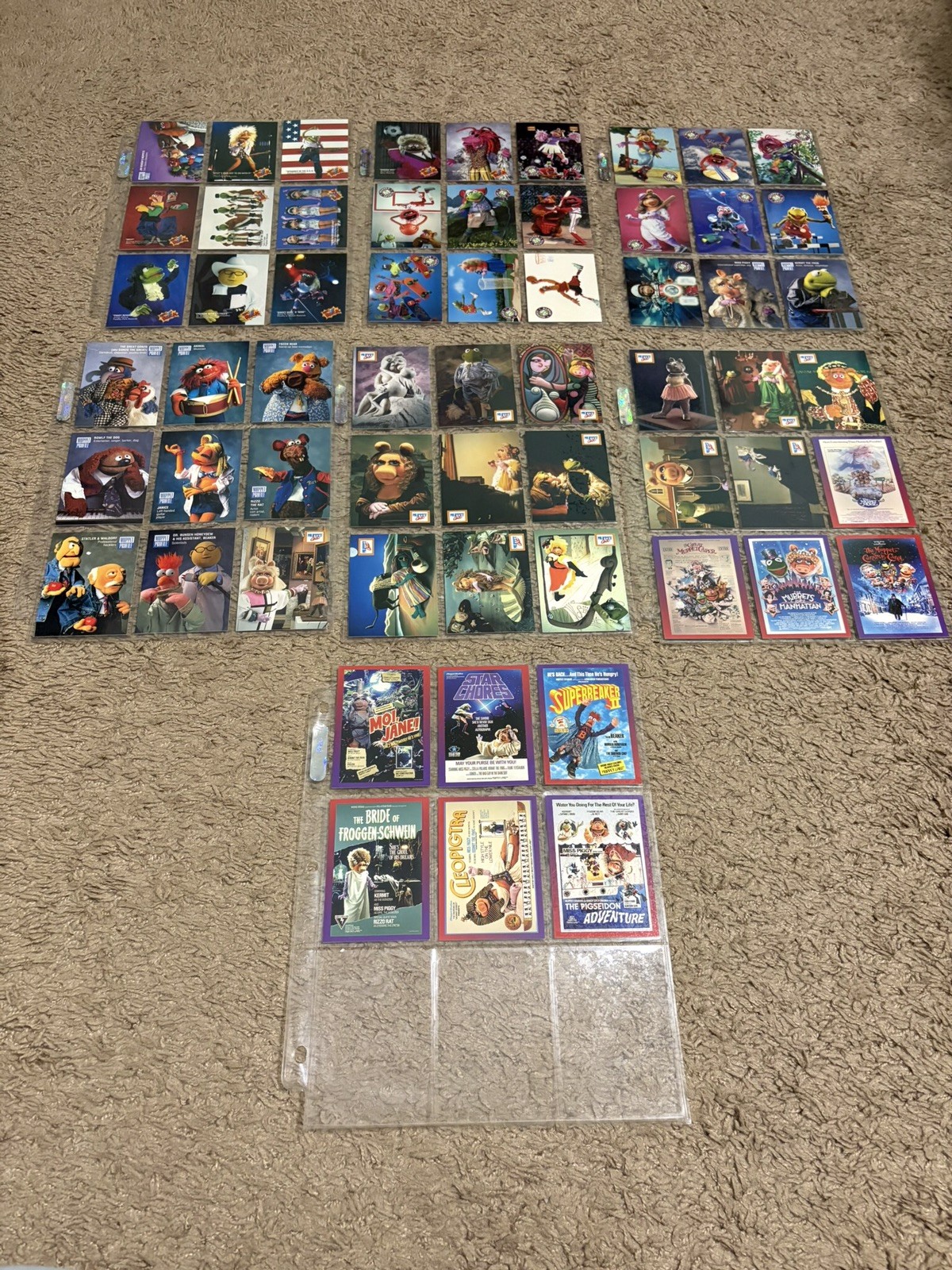 Vintage 1993 Jim Henson’s Muppets Trading Cards Complete Set 1-60 Cardz