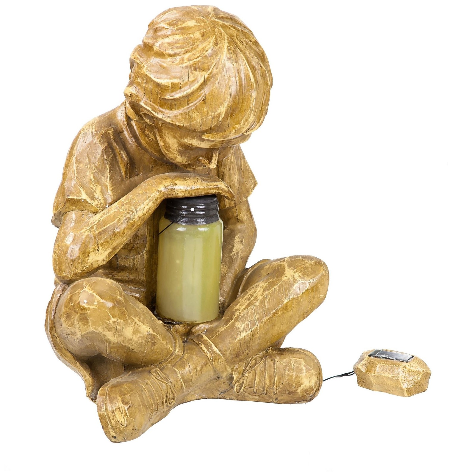 New Creative Boy with Firefly Solar Statue New Creative Boy with Firefly Solar Statue