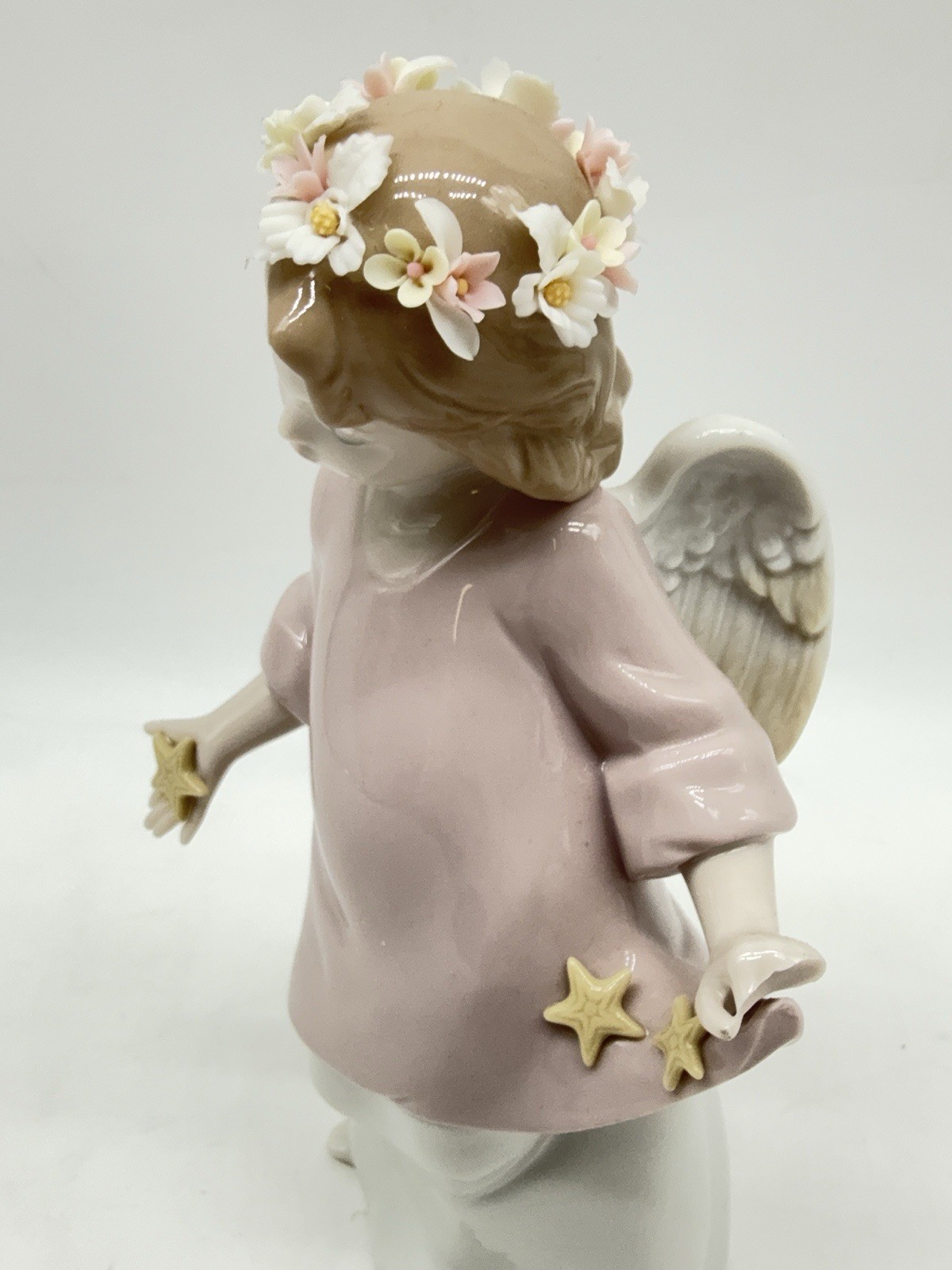 DEFECTIVE Vintage Lladro Heavenly Stars 6924 Child Girl Angel Figurine H G3D