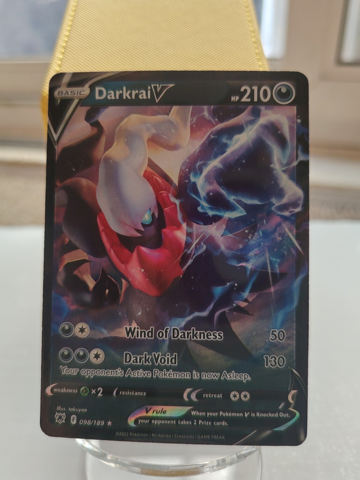 Pokemon TCG Darkrai V Holo Ultra Rare SWSH10: Astral Radiance 098/189 NM
