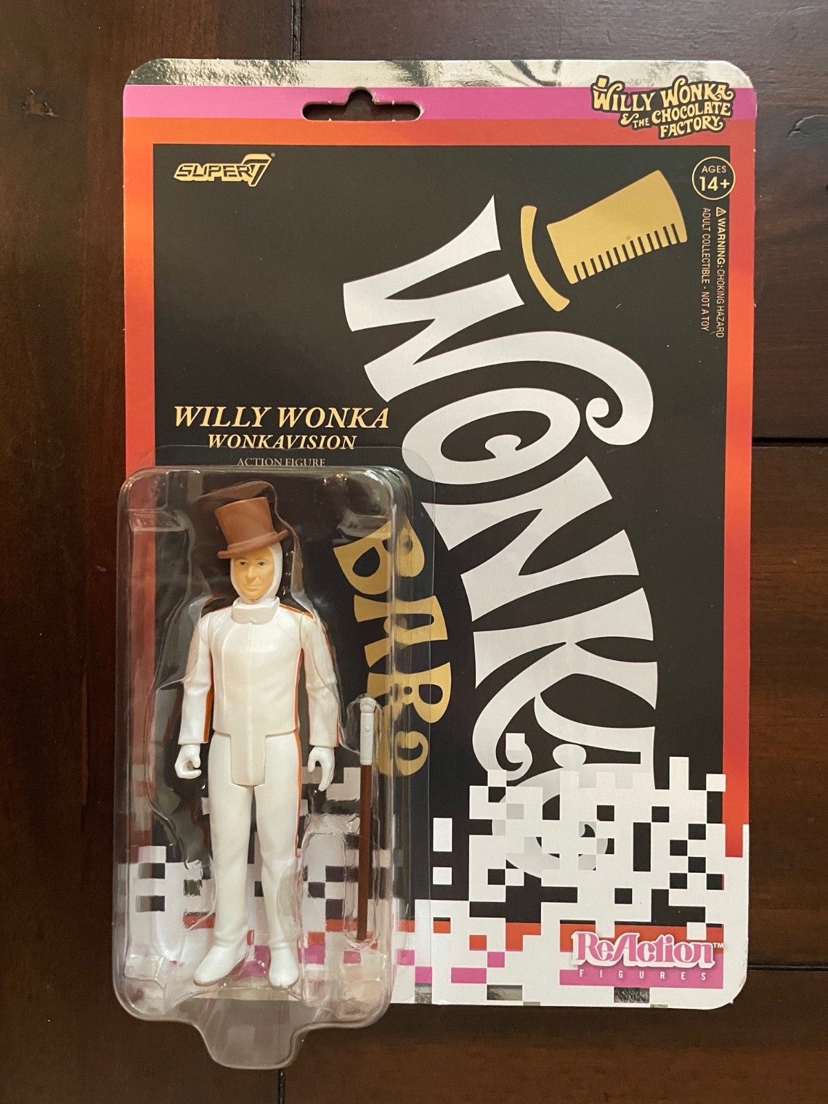 Willy Wonka & The Chocolate Factory Wonkavision Super7 Reaction action Figure Willy Wonka & The Chocolate Factory Wonkavision Super7 Reaction action Figure