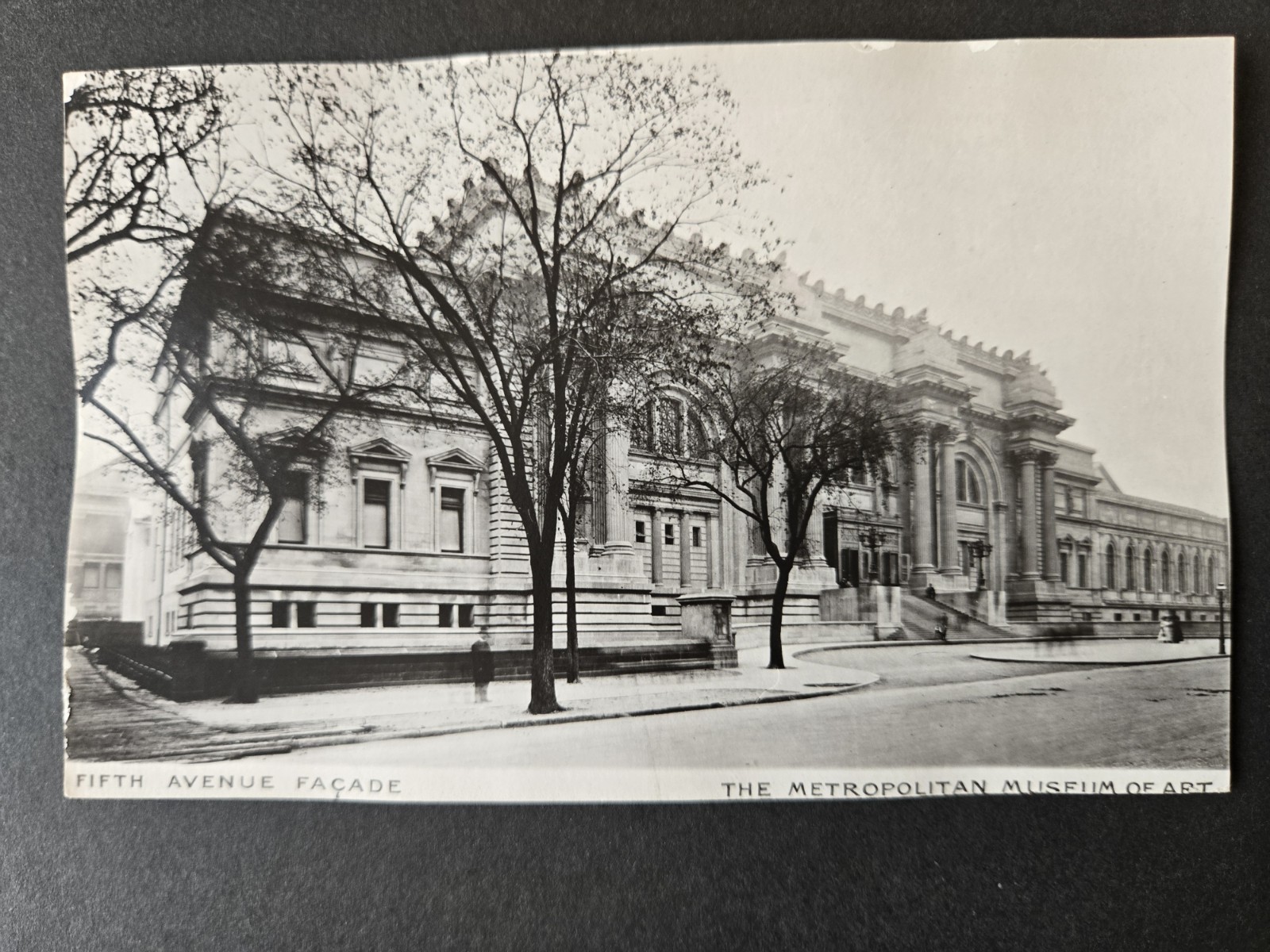 Fifth Avenue Facade Metropolitan Museum Art New York City Postcard Early 1920\'s Fifth Avenue Facade Metropolitan Museum Art New York City Postcard Early 1920\'s