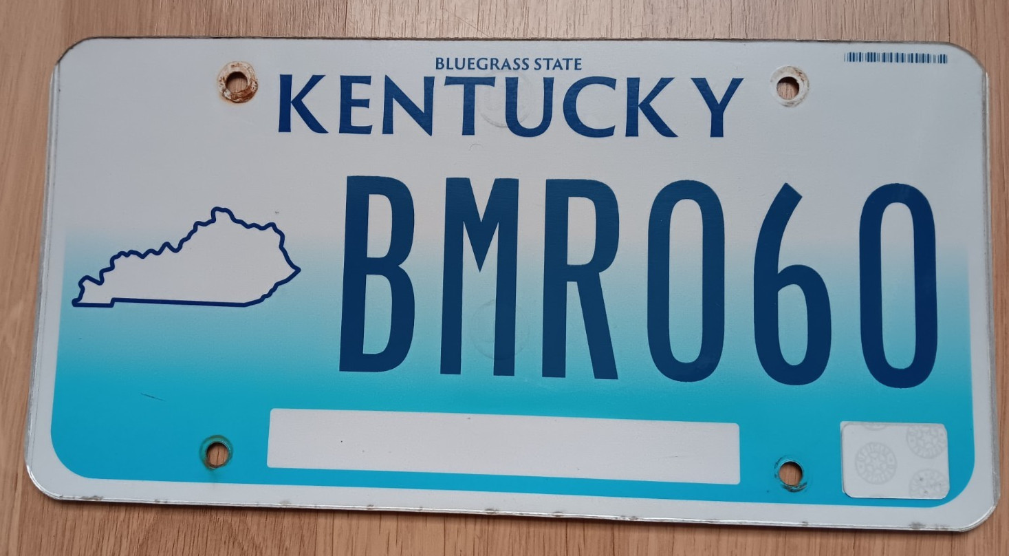 Kentucky License Plate BMR060 Bluegrass State Man Cave Garage Tag Decor