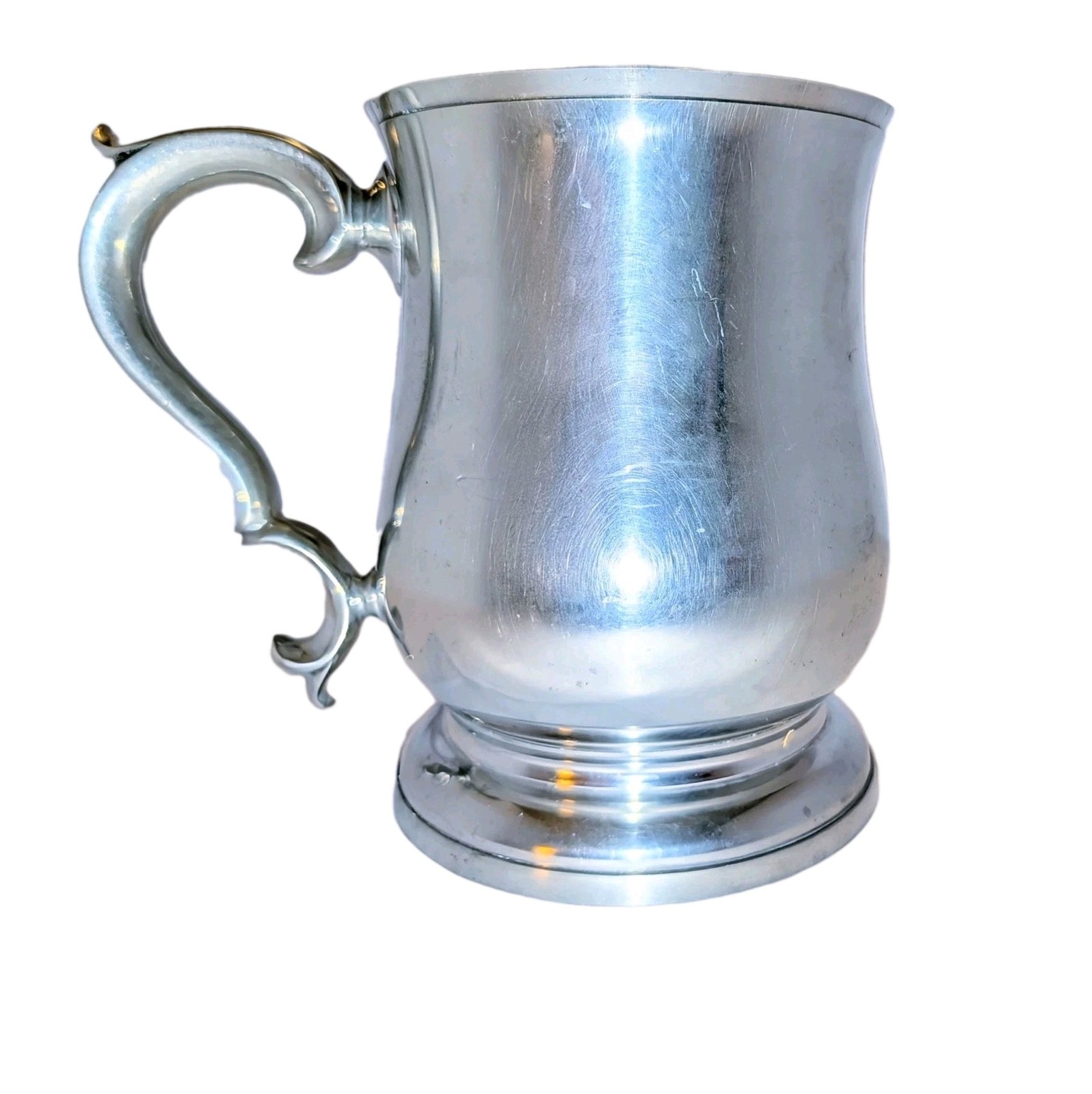 Vtg Kirk Stieff Williamsburg Pewter Tankard Mug CW55-25 Stein Original Label A+