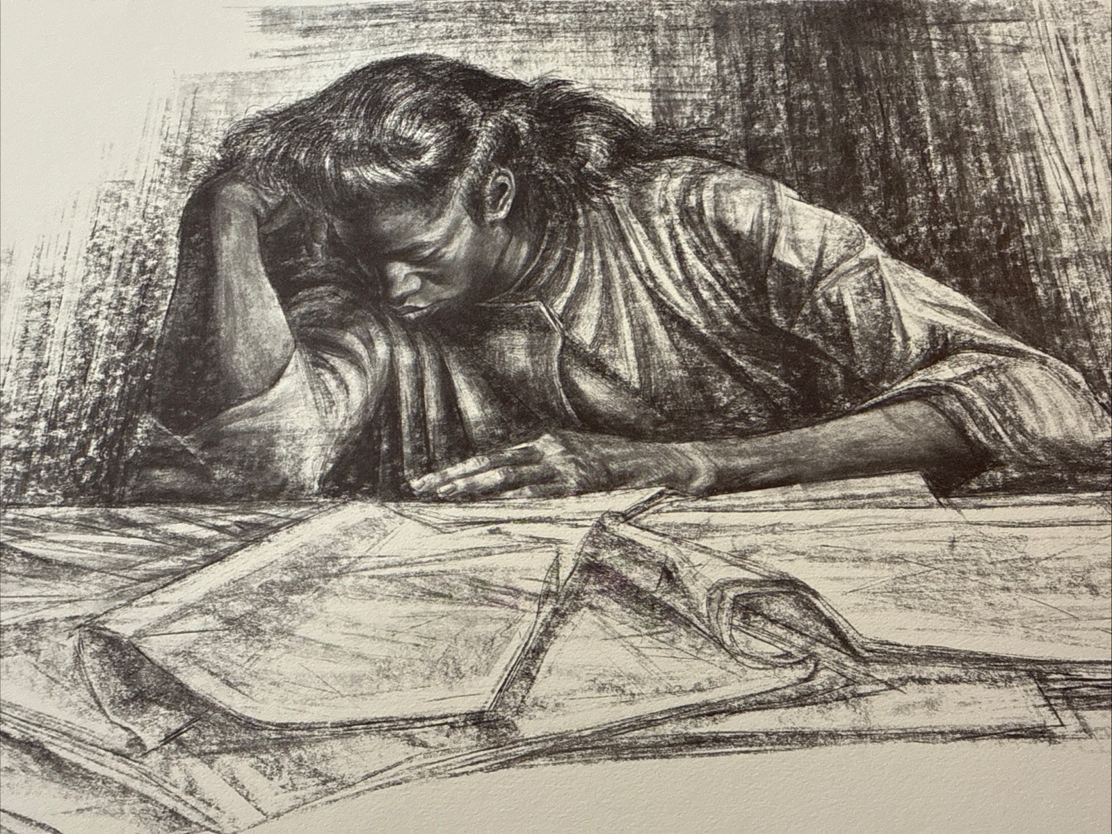 Charles W. White Awaking From The Unknowing Print 22”X 17” 1961 Charles W. White Awaking From The Unknowing Print 22”X 17” 1961