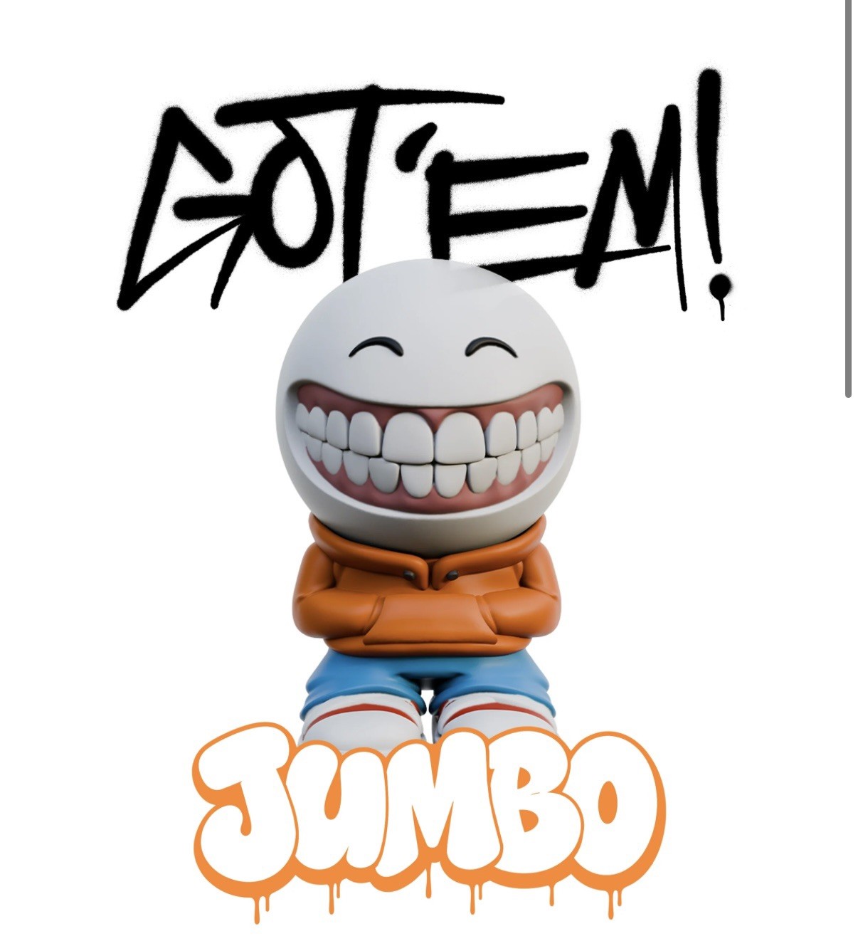 Jumbo Crax Toys OG 1000% Edition Figure Vinyl Collectible CONFIRMED