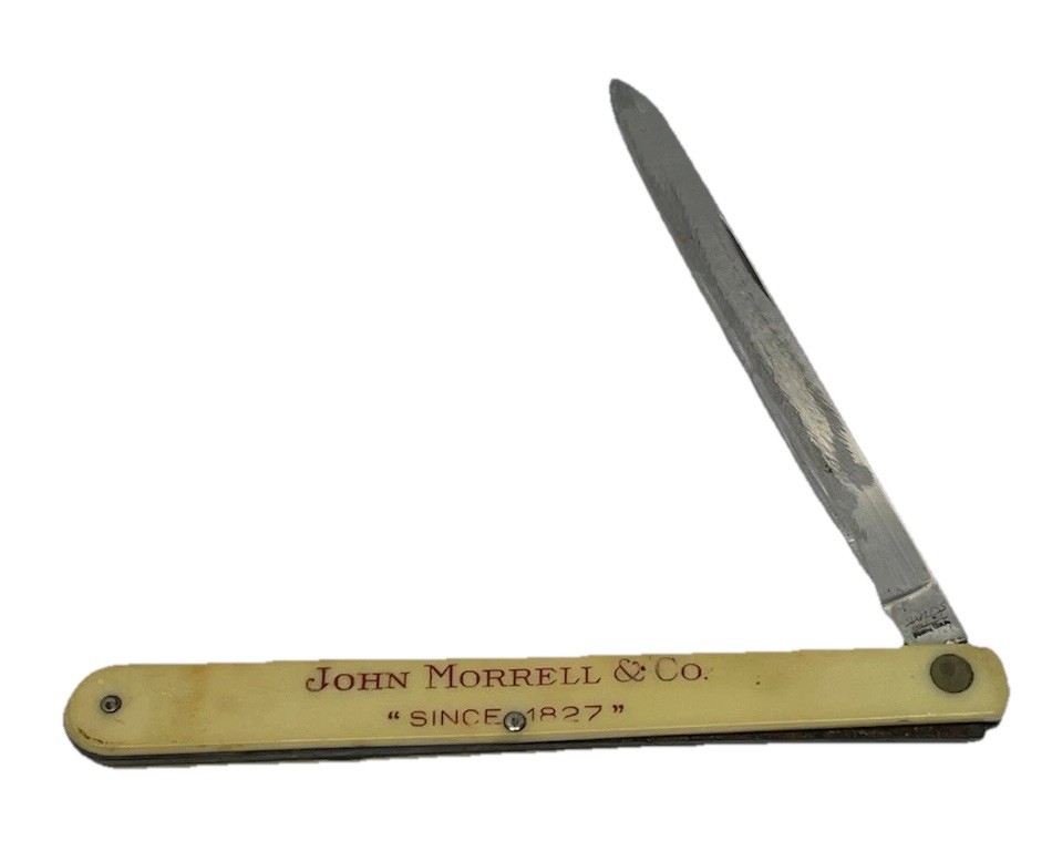 Vtg John Morrell & Company “Since 1827” Knife Colonial w/Bakelite Handle Folding Vtg John Morrell & Company “Since 1827” Knife Colonial w/Bakelite Handle Folding