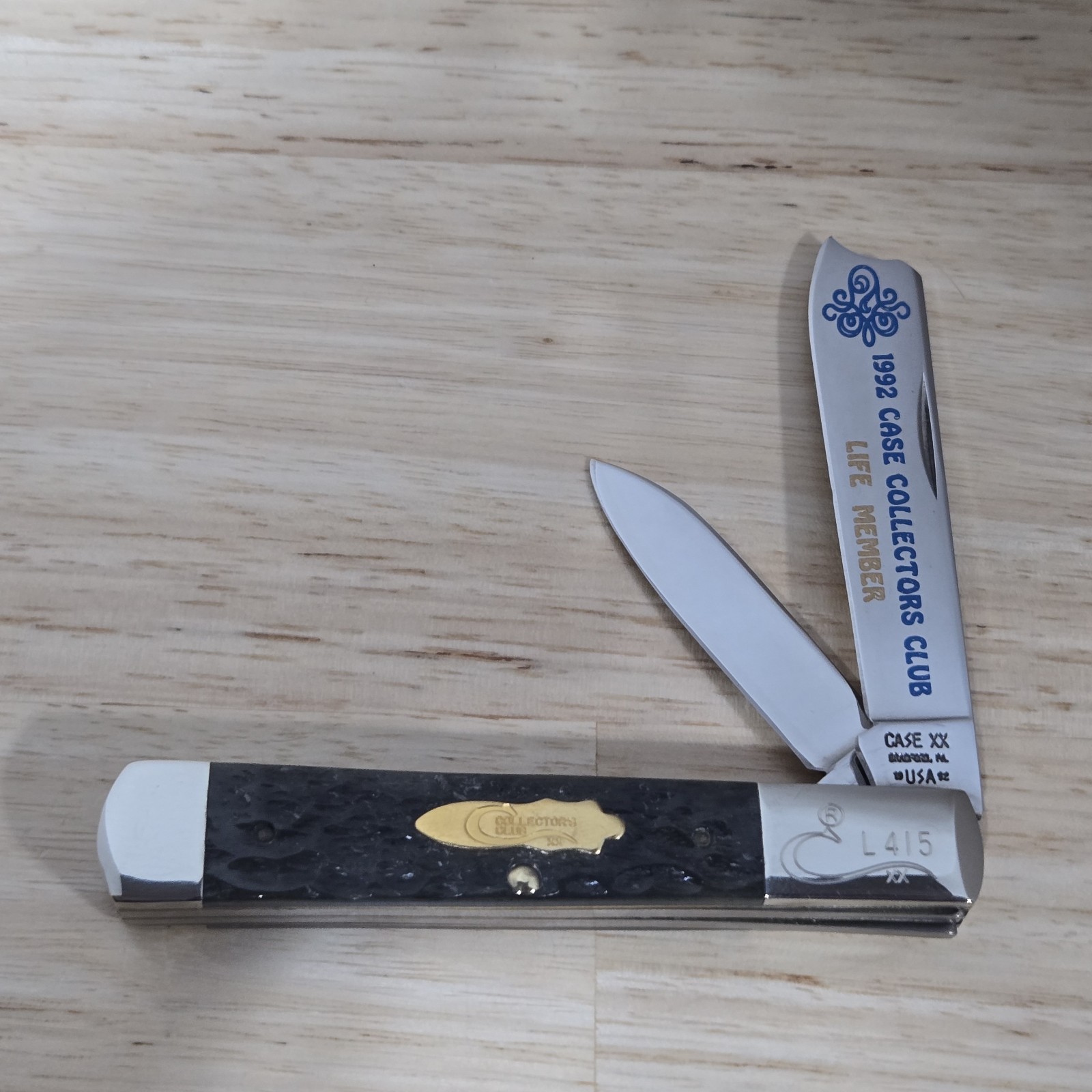 1992 Case XX GY62005 RAZ SS Gray Bone One Arm Razor Case Collectors Club Life...