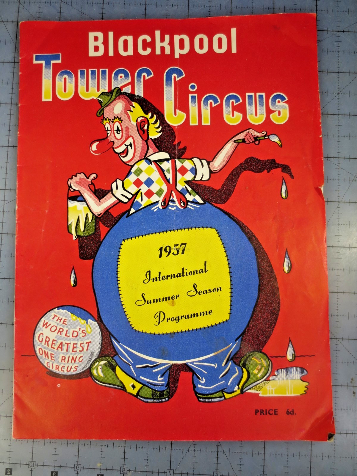 1957 BLACKPOOL TOWER CURCUS SOFTCOVER PROGRAM - (Free Shipping) 1957 BLACKPOOL TOWER CURCUS SOFTCOVER PROGRAM - (Free Shipping)